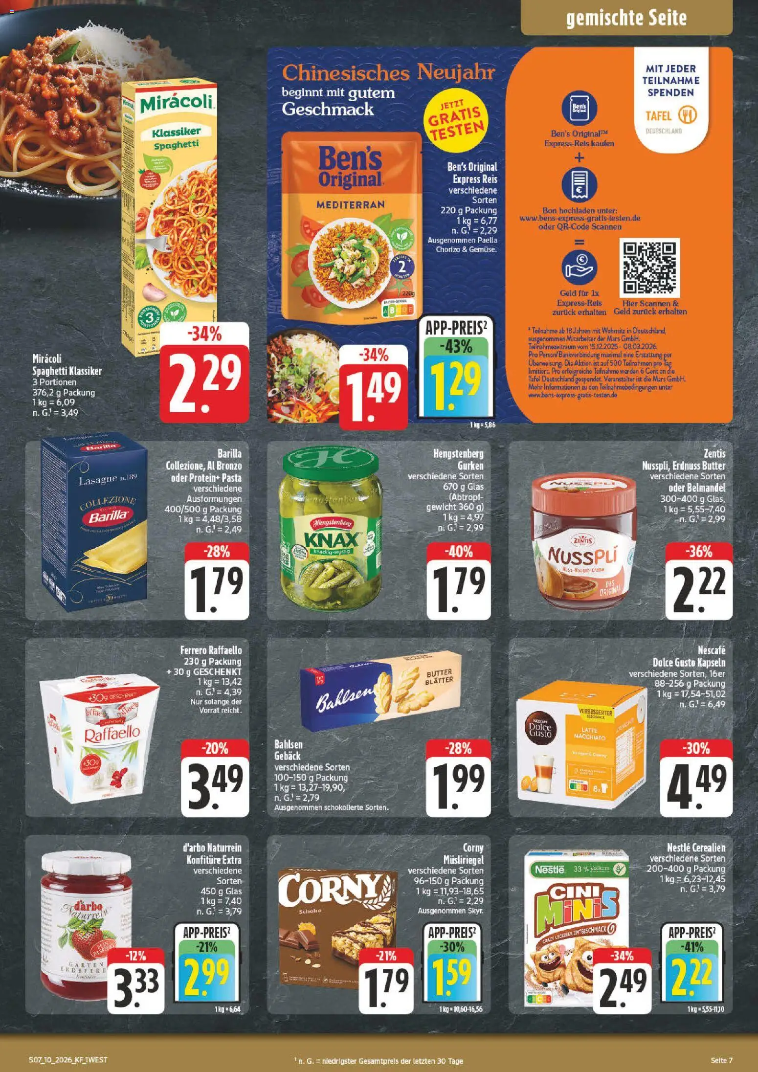 nah & gut Prospekt 	 – gültig ab 02.03.2026 | Seite: 7 | Produkte: Gewicht, Butter, Pasta, Gurken