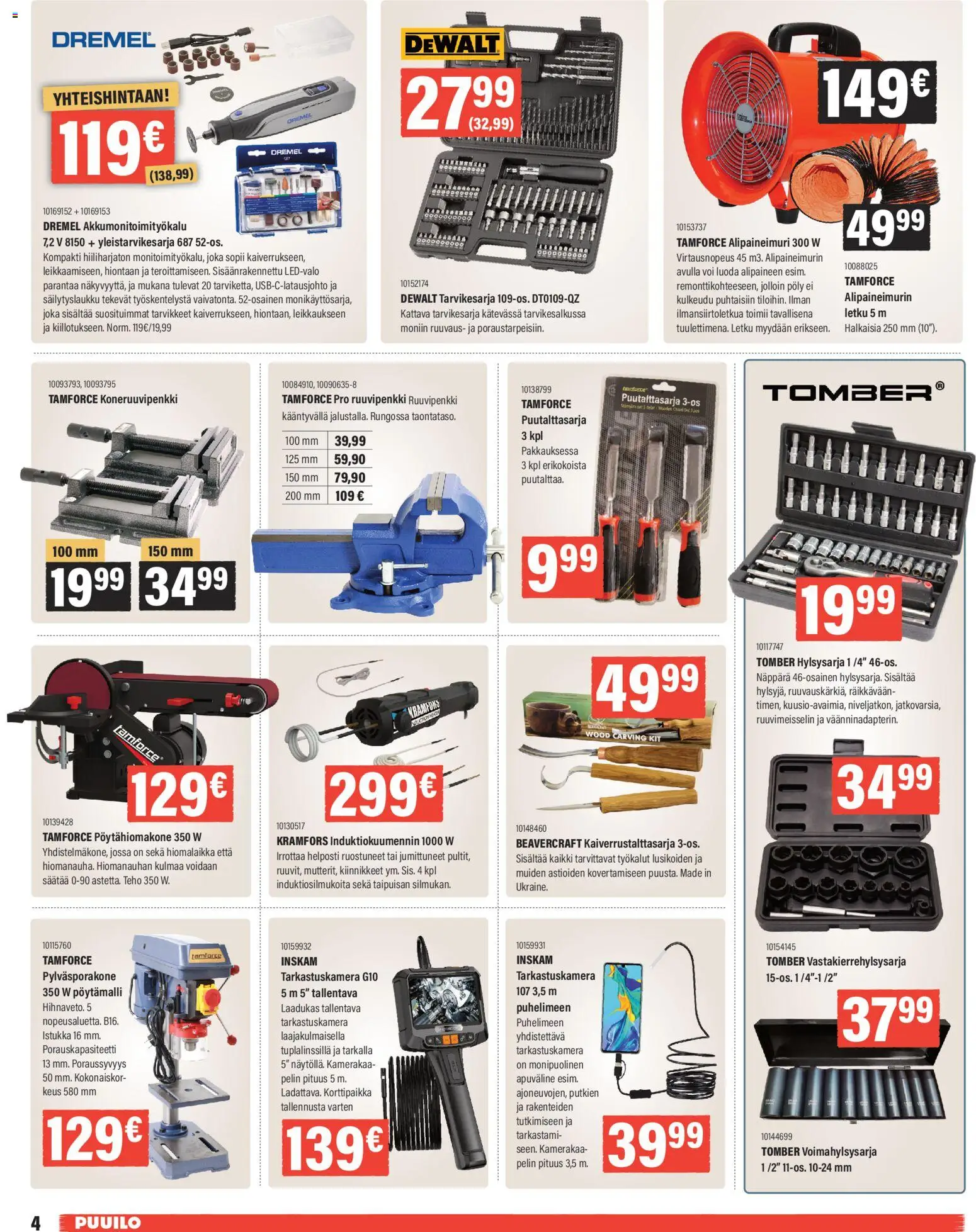 Puuilo tarjoukset – voimassa 10.11.2025 alkaen | Sivu: 4 | Tuotteet: Letku, Voi