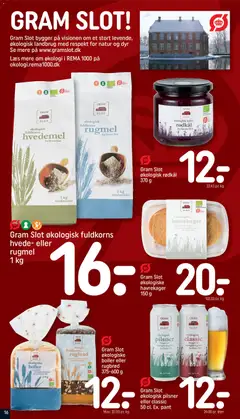 Gram Slot økologiske boller eller rugbrød, 375-600 g gyldig fra 09.11.2025 | Side: 16 | Produkter: Cookies, Rødkål, Havregryn, Rugbrød