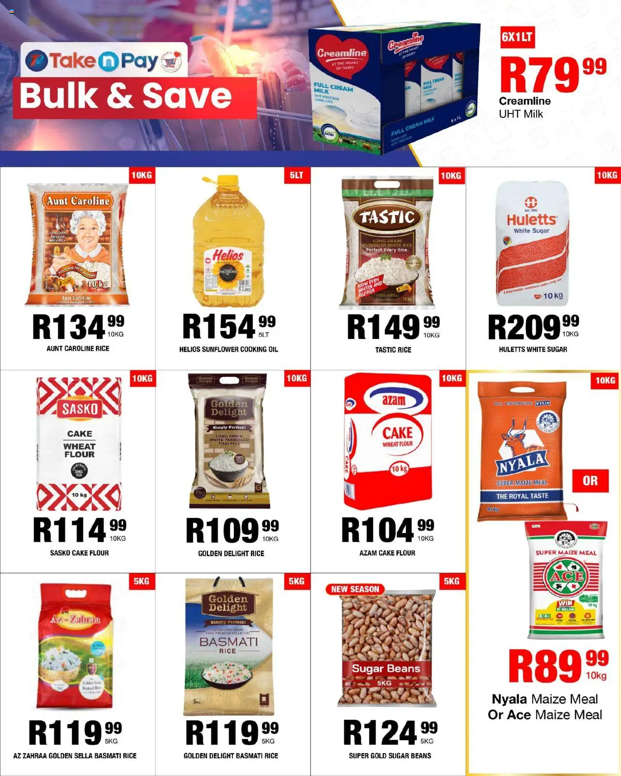 New Take n Pay catalogue – valid from 20.10.2025 | Page: 11 | Products: Flour, Oil, Rice, Cream