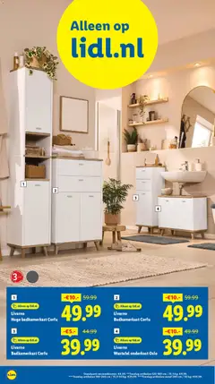 Livarno Hoge badkamerkast Corfu, High bathroom cabinet Corfu - Voorbeeld van een folder van Lidl, geldig van 02.03.2026 | Pagina: 26