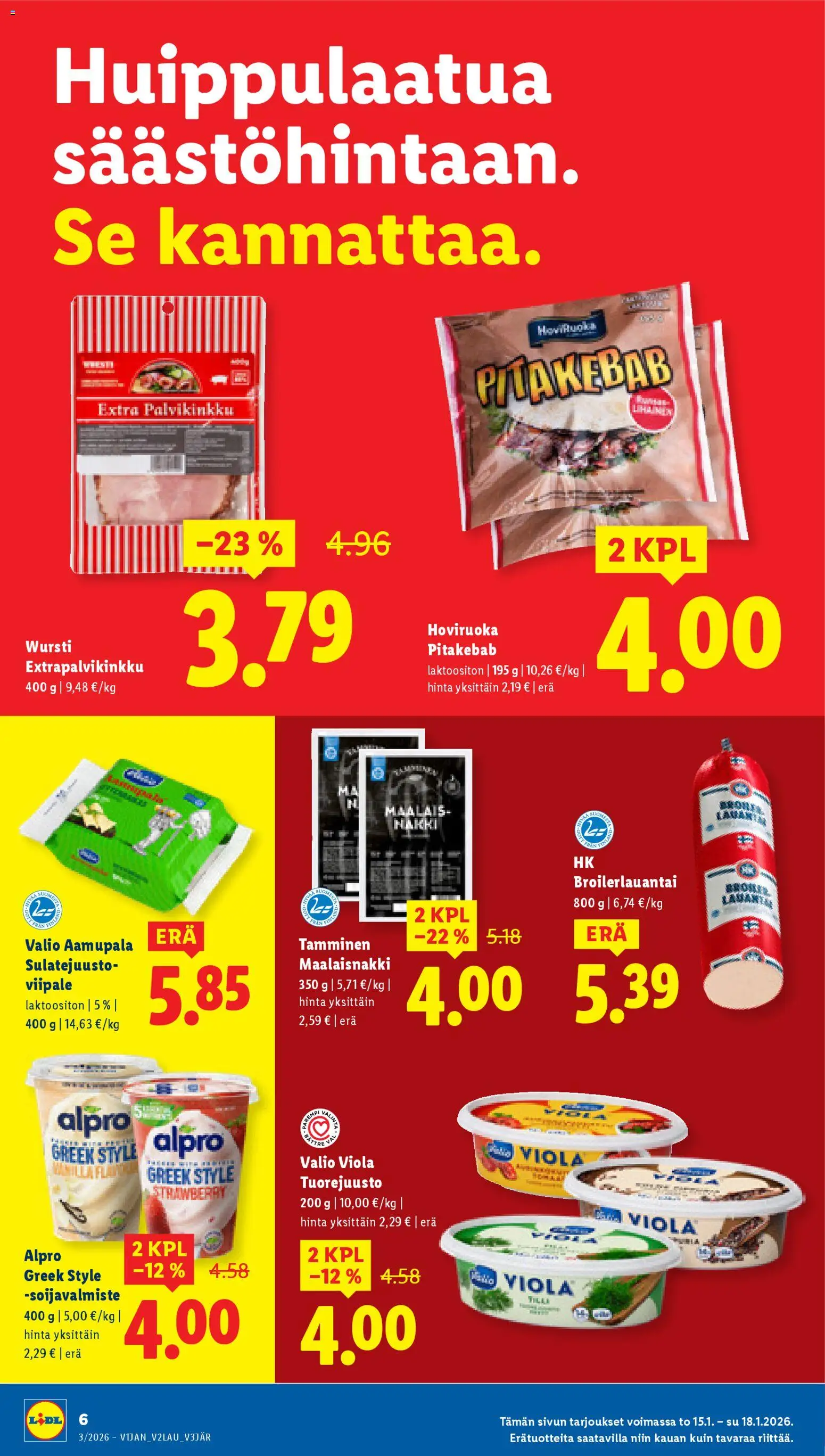 Lidl tarjoukset - Tampere – voimassa 15.01.2026 alkaen | Sivu: 6