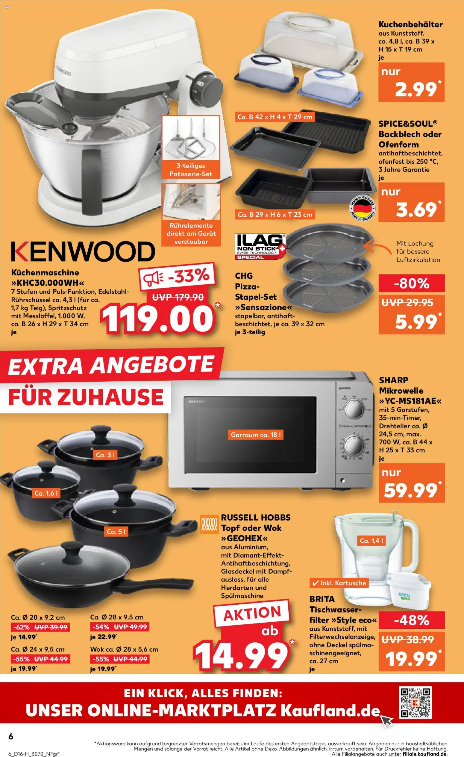 Kaufland Prospekt Leipzig	 – gültig ab 16.04.2026 | Seite: 6 | Produkte: Mikrowelle, Pizza, Wok