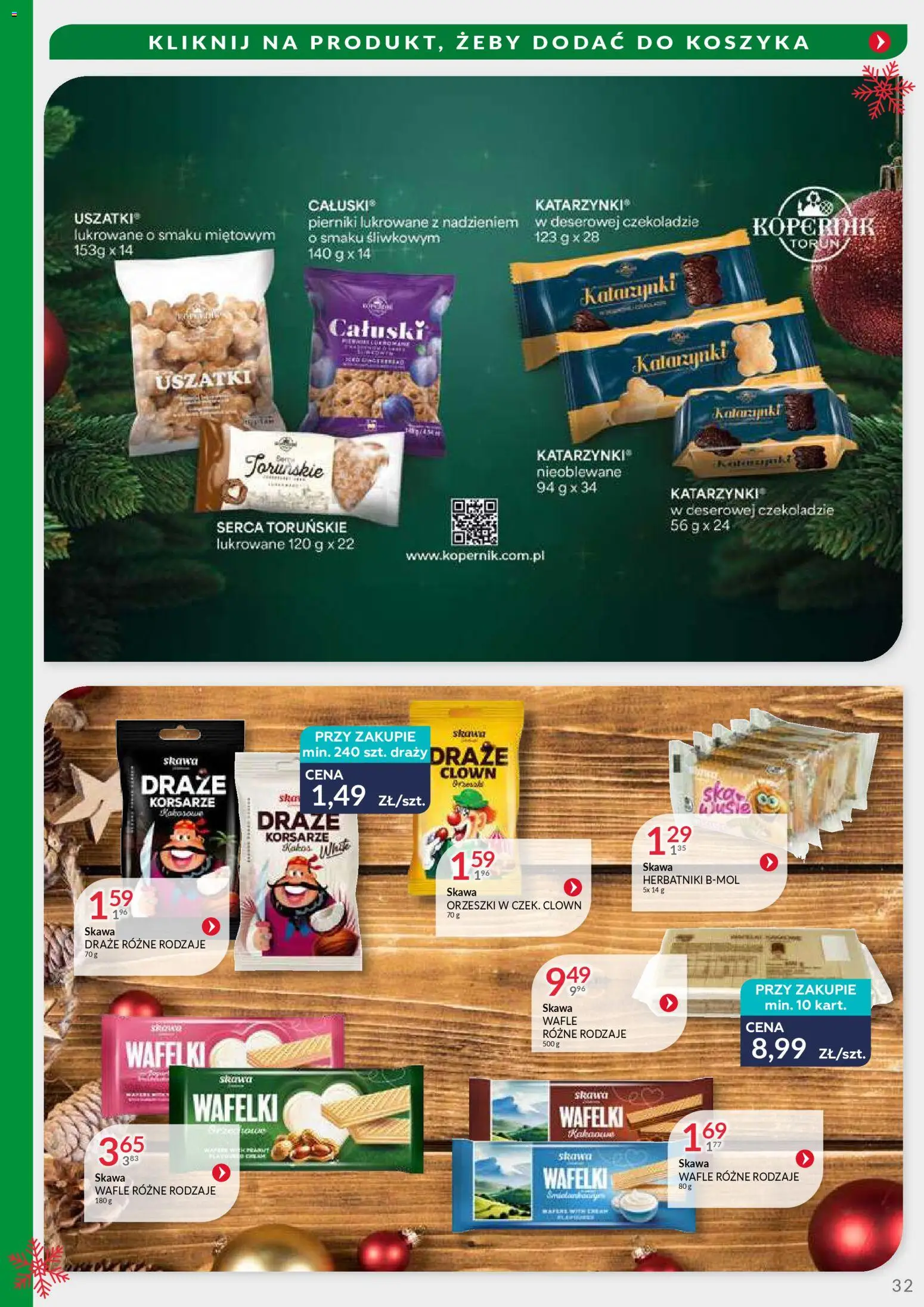 Eurocash Gazetka - Oferta Handlowa MR Południowy Wschód od 24.11.2025 | Strona: 32 | Produkty: Pierniki, Wafle, Herbatniki, Wafelki