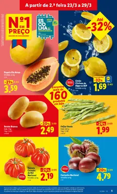 Pré-visualização Batata Branca, Emb. 3 kg, 1 kg = 0.83 válido de 23.03.2026 | Página: 5