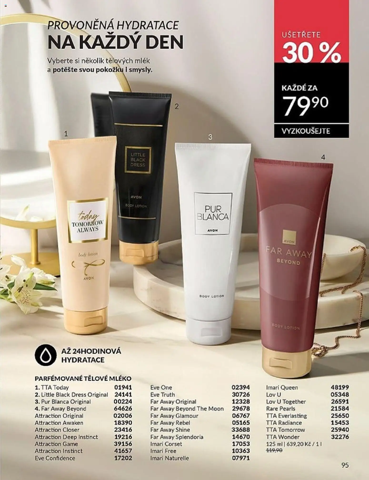 Avon katalog 3/2026 od 01.03.2026 | Strana: 95 | Produkty: Tělové mléko, Mléko, Body