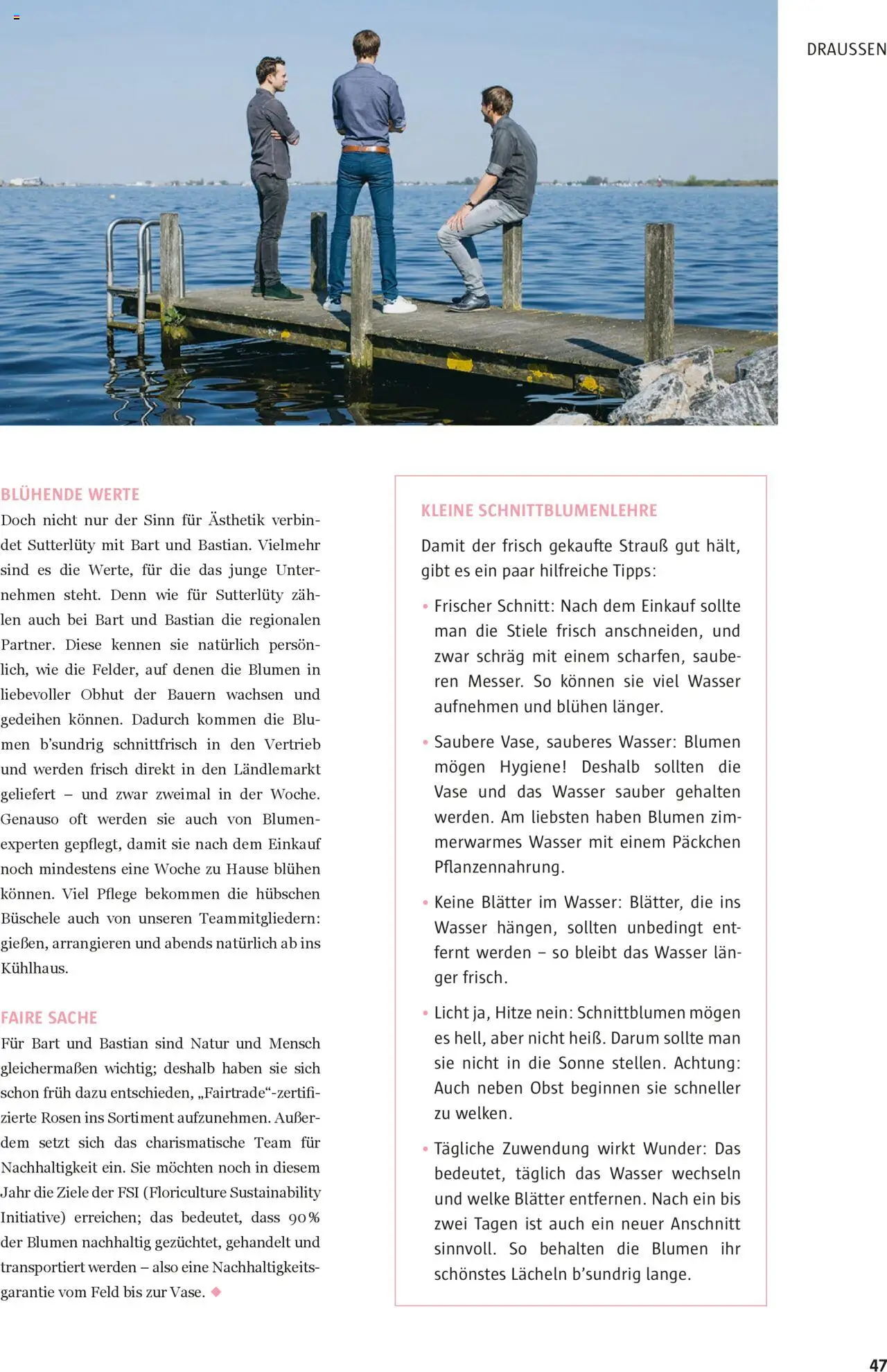 Sutterlüty B’sundrig Magazine gültig ab 18.06.2025 | Seite: 47 | Produkte: Wasser, Obst, Vase