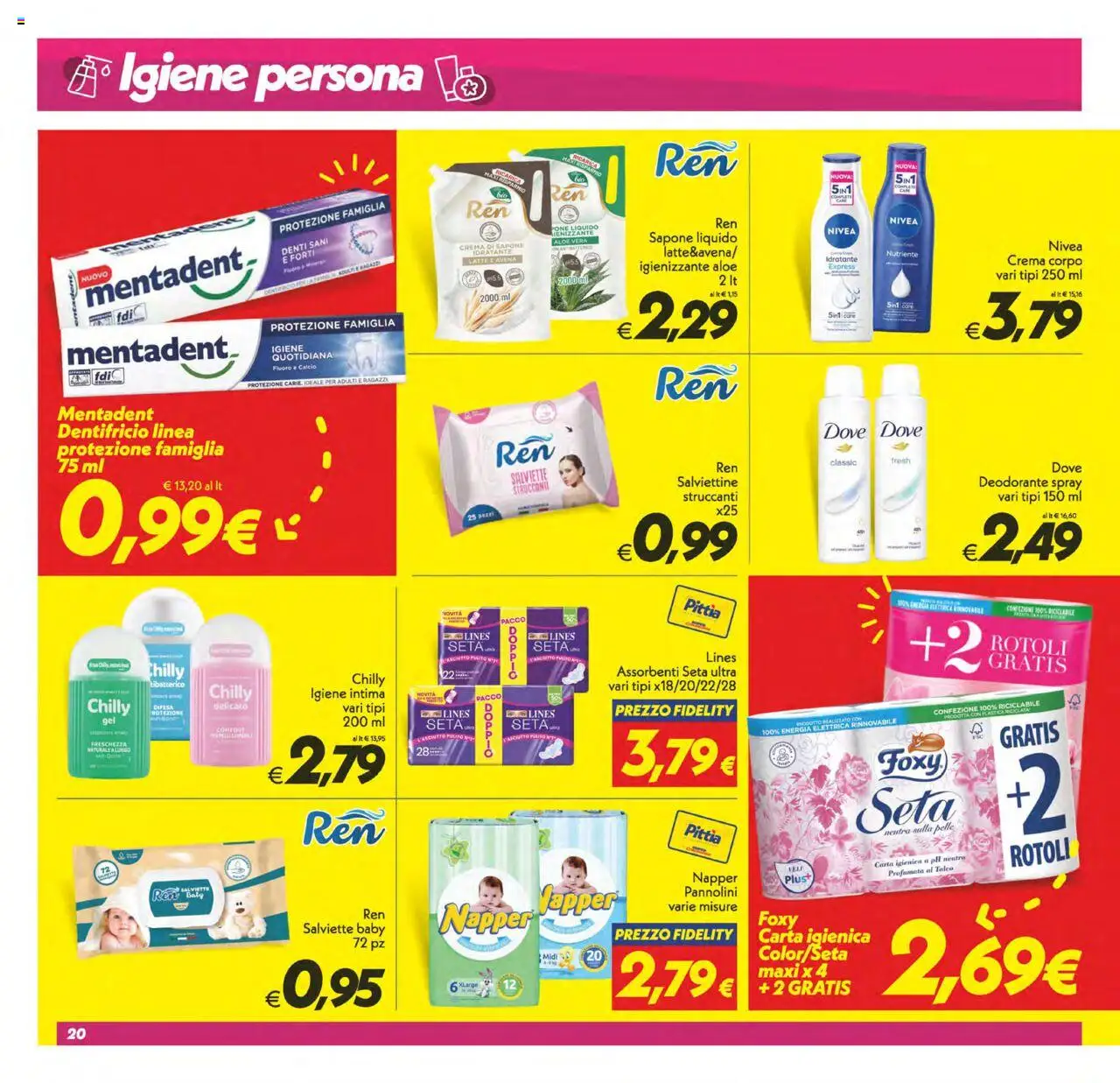 Volantino SuperConveniente del 24.07.2025 | Pagina: 20 | Prodotti: Crema, Deodorante, Latte, Aloe vera
