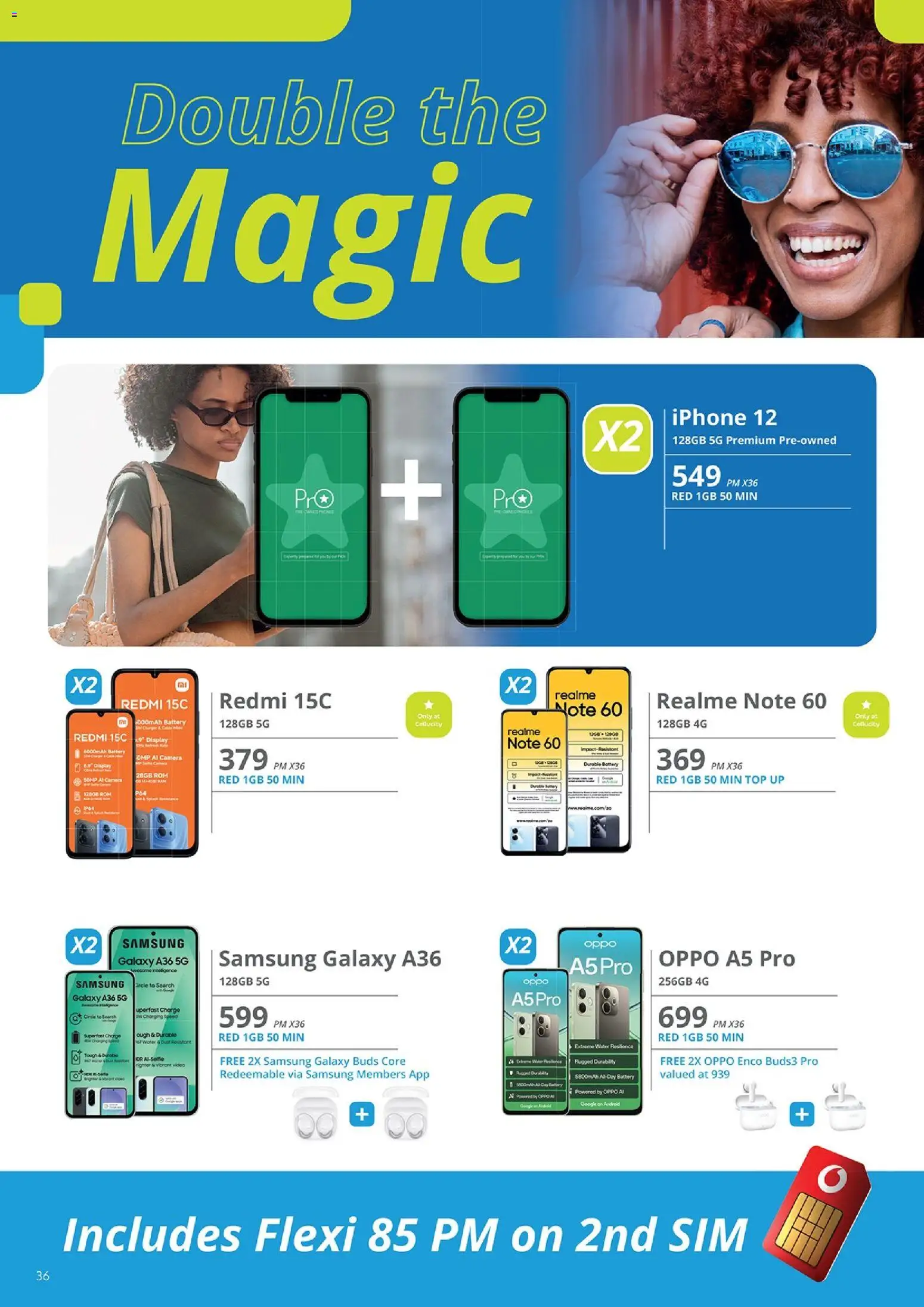 New Cellucity catalogue – valid from 07.01.2026 | Page: 36 | Products: Sim, Camera, Battery, Water