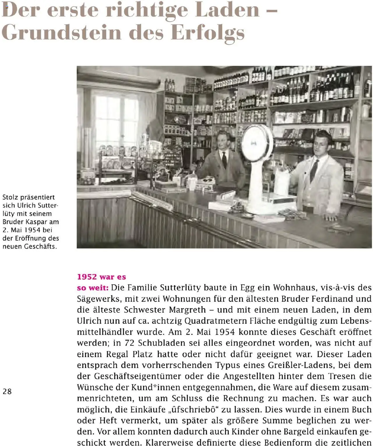 Sutterlüty Unsere Chronik gültig ab 01.08.2025 | Seite: 28 | Produkte: Regal