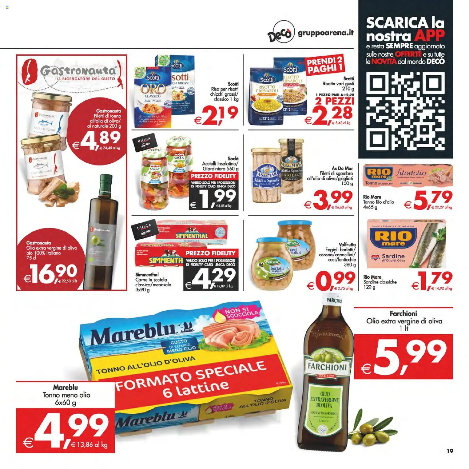 Volantino Decò del 13.01.2026 | Pagina: 20 | Prodotti: Riso, Fagioli, Olio, Olio extra vergine