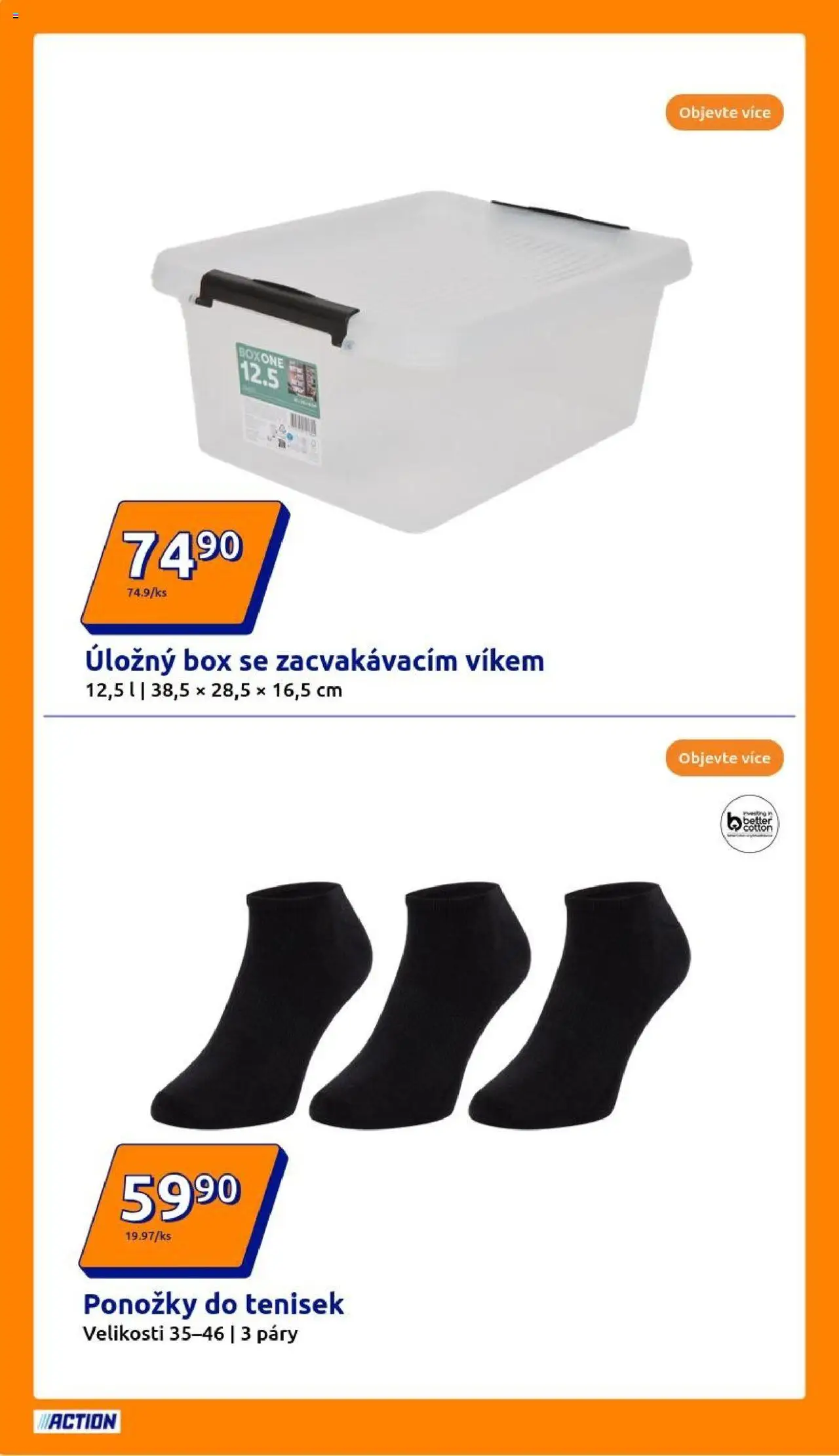 Action leták od 27.08.2025 | Strana: 2 | Produkty: Box, Ponožky, Úložný box