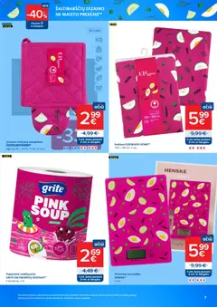 MAXIMA leidinys galioja nuo 21.04.2026 | Puslapis: 7 | Prekių: Staltiesė, Virtuvinės svarstyklės