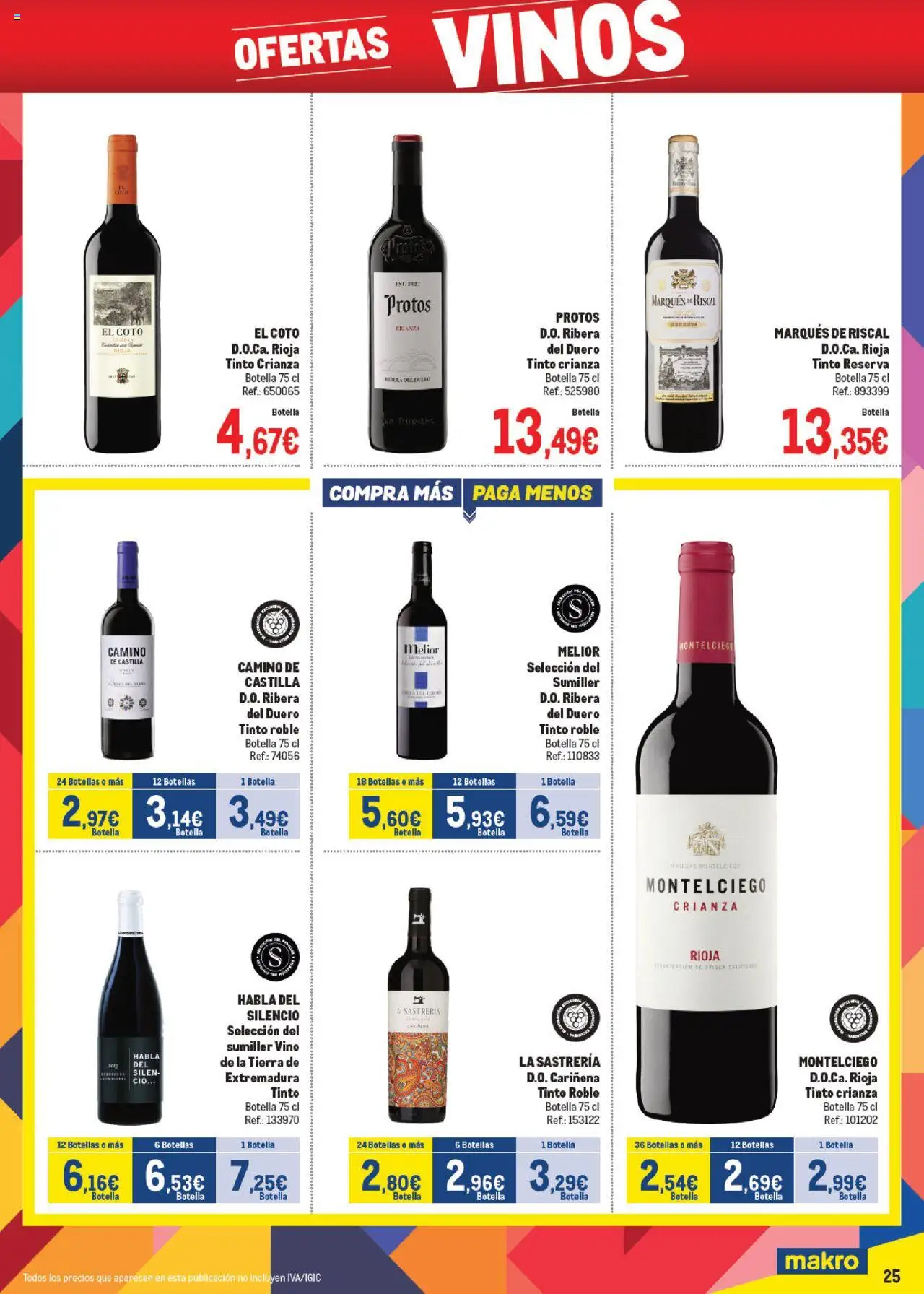 Makro - Precios Cataluña │ válido desde el 06.10.2025 | Página: 25 | Productos: Vino