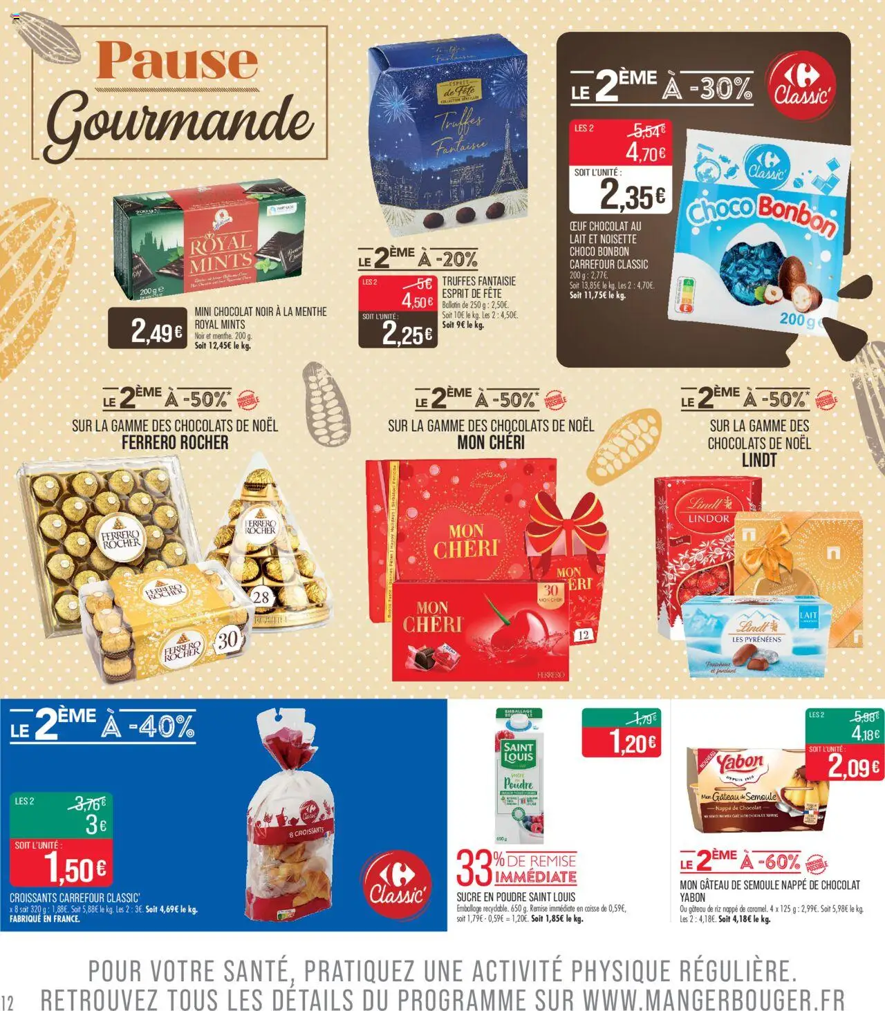 {H1} | Page: 12 | Produits: Sucre, Sucre en poudre, Lait, Riz