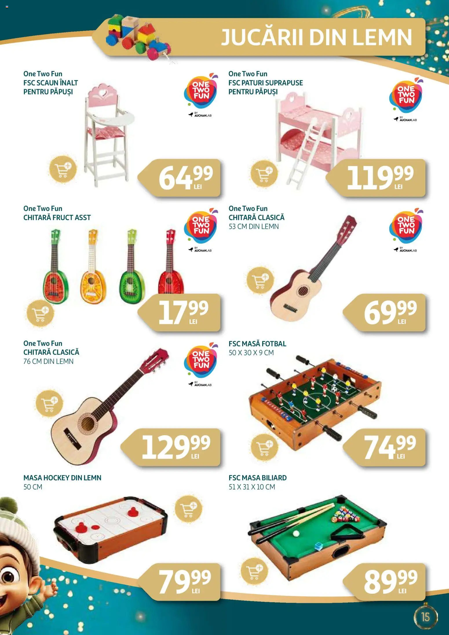 Noul catalog Auchan – valabil de la 26.11.2025 | Pagină: 15 | Produse: Masă, Scaun