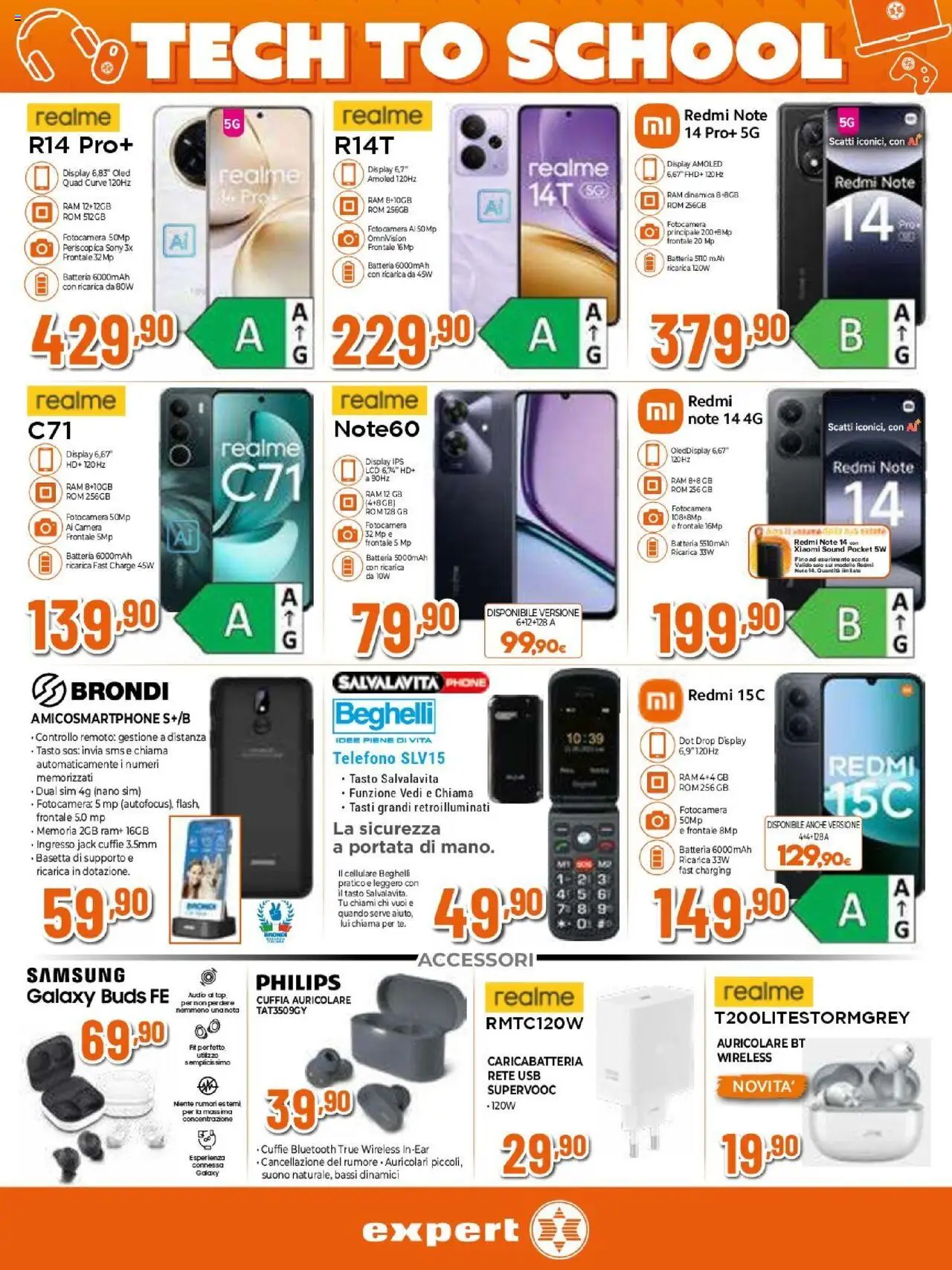 Volantino Expert del 14.08.2025 | Pagina: 9 | Prodotti: Cellulare, Audio, Batteria, Samsung