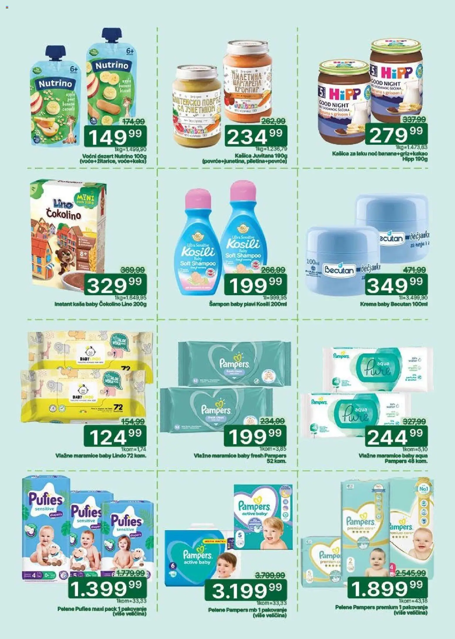Univerexport katalog - važi od 27.04.2026 | Strana: 25 | Proizvode: Pampers, Šampon, Pakovanje, Vlažne maramice