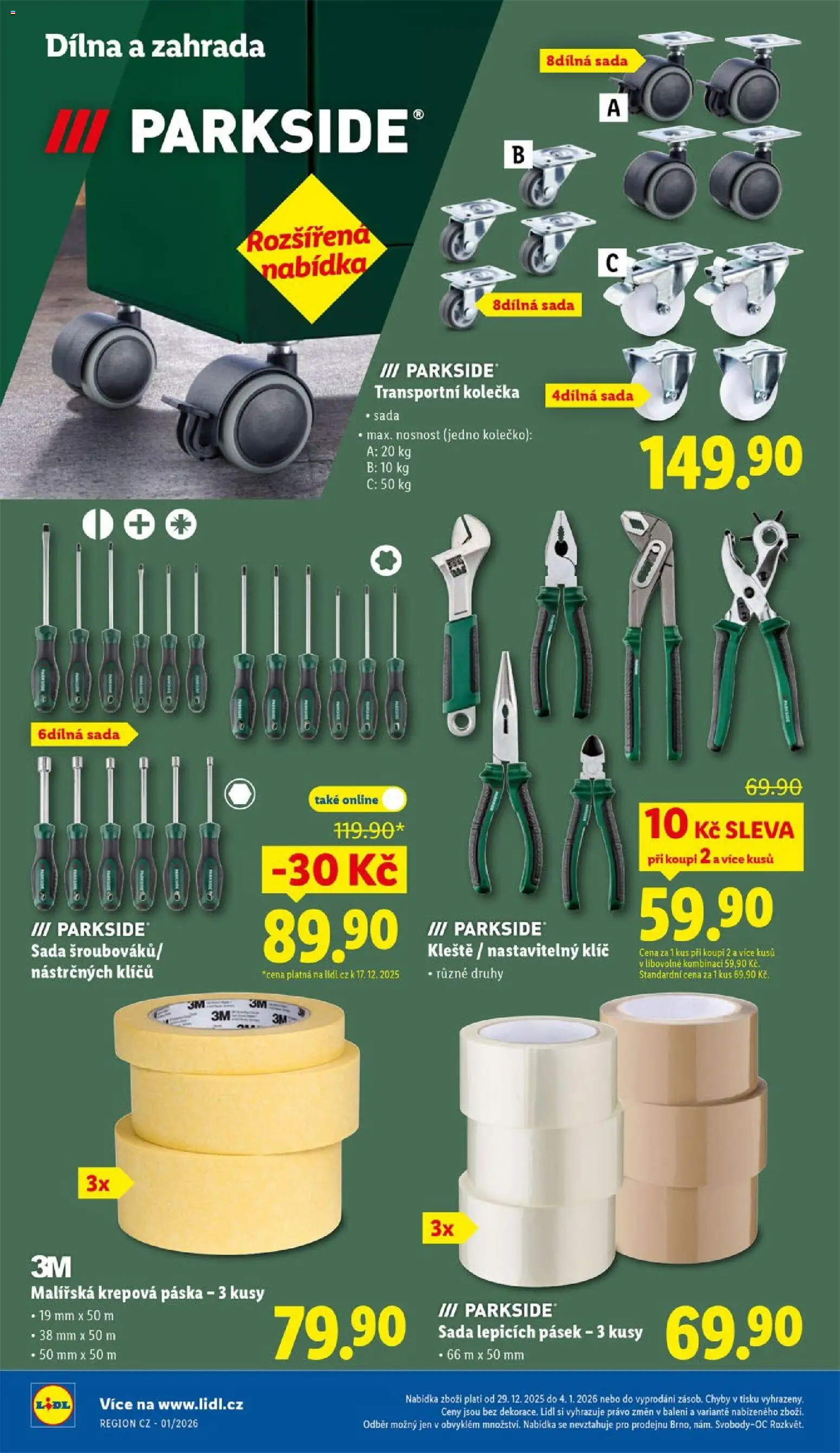 Lidl leták od 29.12.2025 | Strana: 38 | Produkty: Parkside, Zahrada, Transportní kolečka