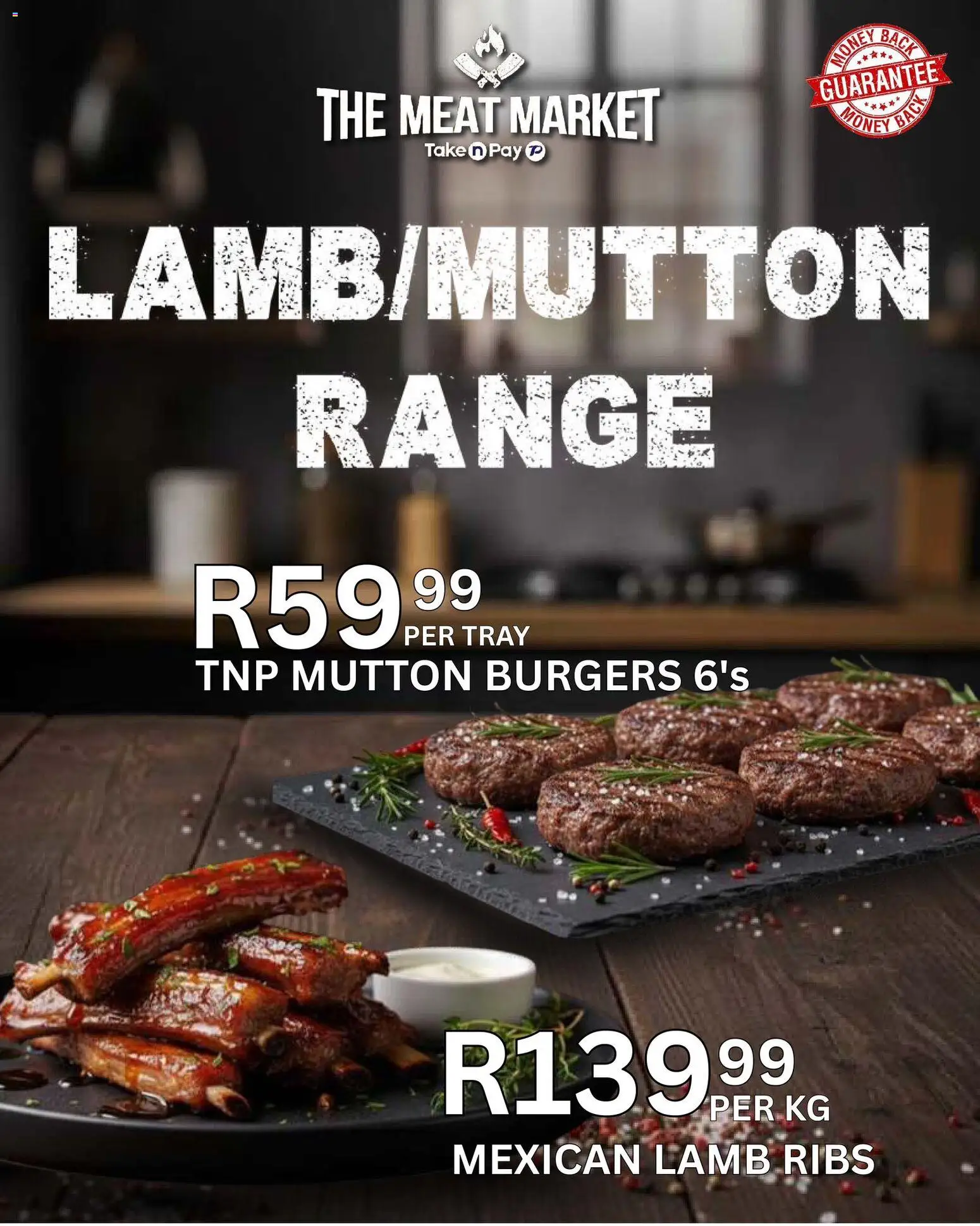 New Take n Pay catalogue – valid from 03.02.2026 | Page: 19 | Products: Tray, Ribs, Burgers