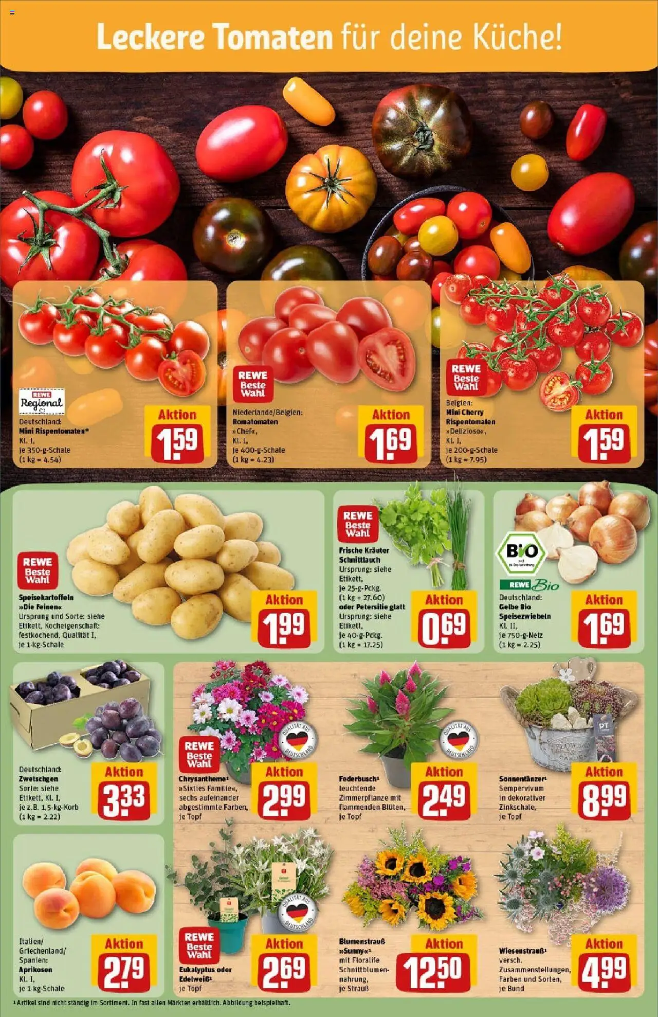 Rewe prospekt Salzgitter	 - gültig ab dem 13.07.2025 | Seite: 7 | Produkte: Korb, Küche, Zwetschgen, Petersilie