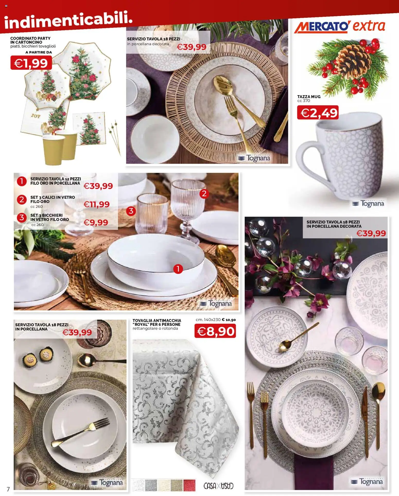 Volantino Mercatò del 24.11.2025 | Pagina: 7 | Prodotti: Tovaglia