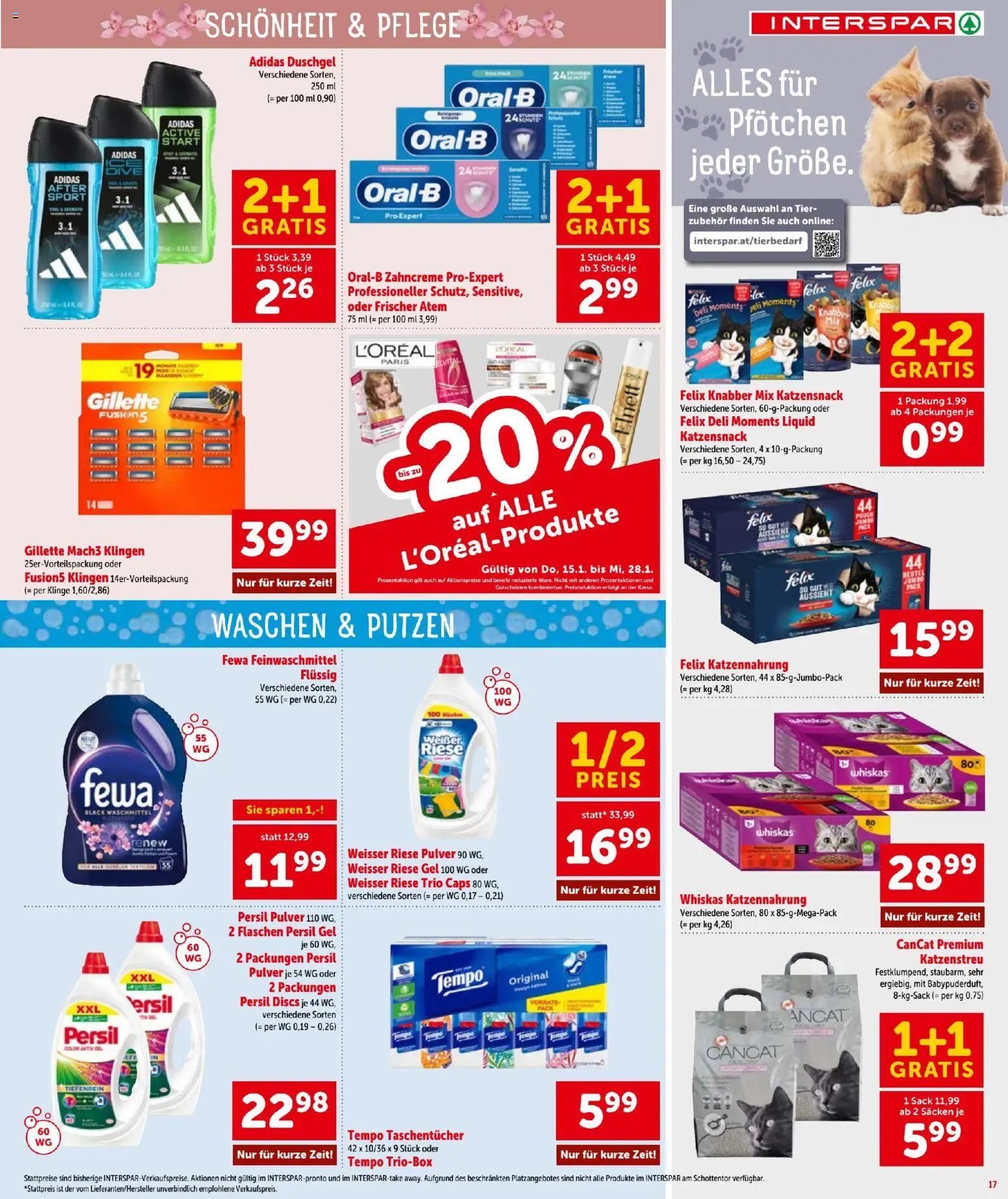 Interspar Flugblatt gültig ab 15.01.2026 | Seite: 17 | Produkte: Duschgel, Waschmittel