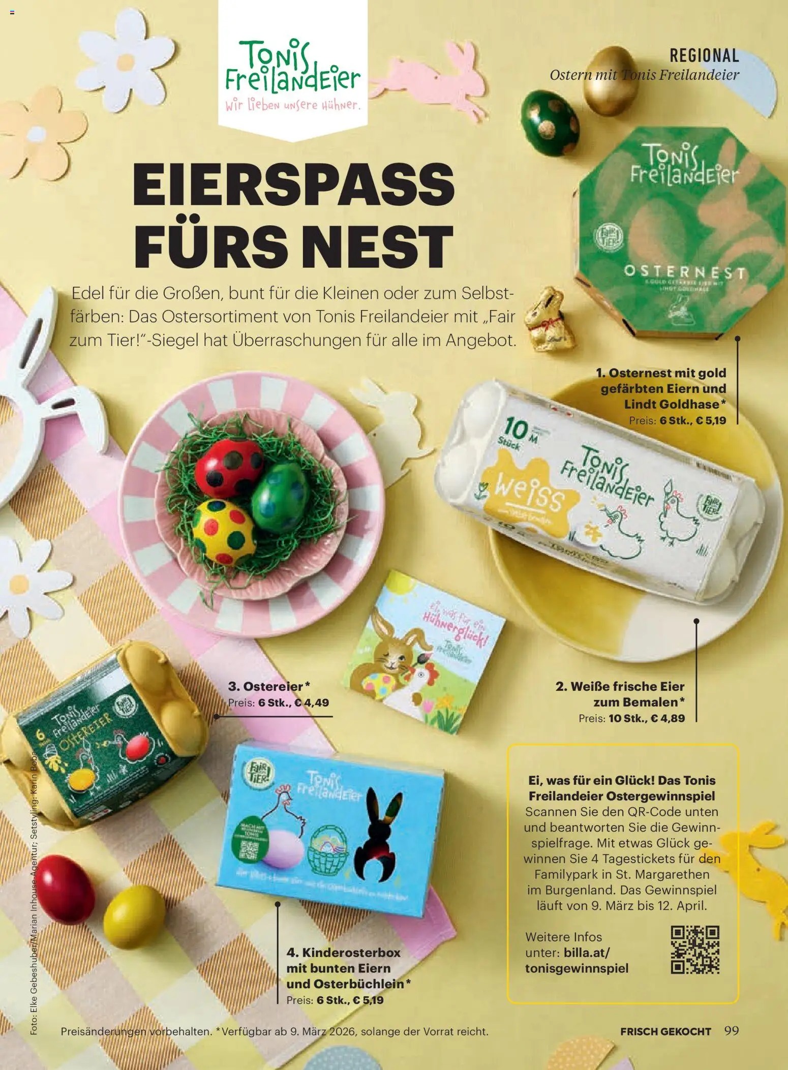 Billa  Frisch Gekocht gültig ab 01.03.2026 | Seite: 97 | Produkte: Eier