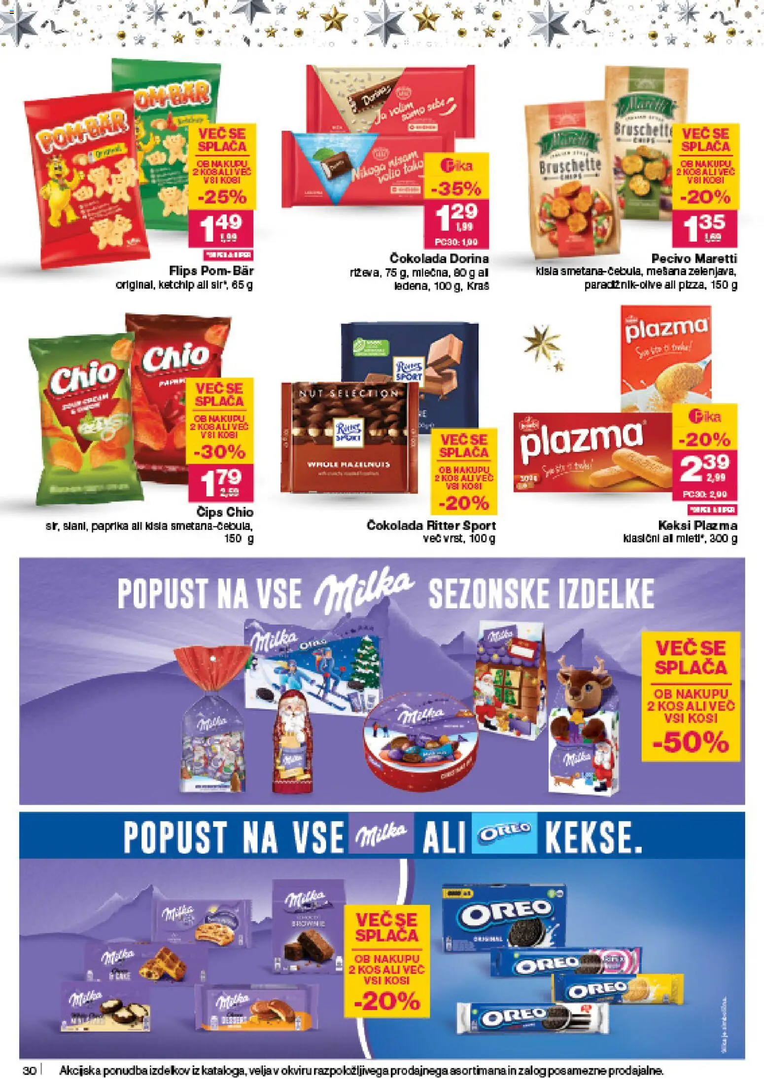 Novi Mercator katalog ponudbe – veljaven od 18.12.2025 | Stran: 30 | Izdelki: Keksi, Paprika, Cokolada, Cips