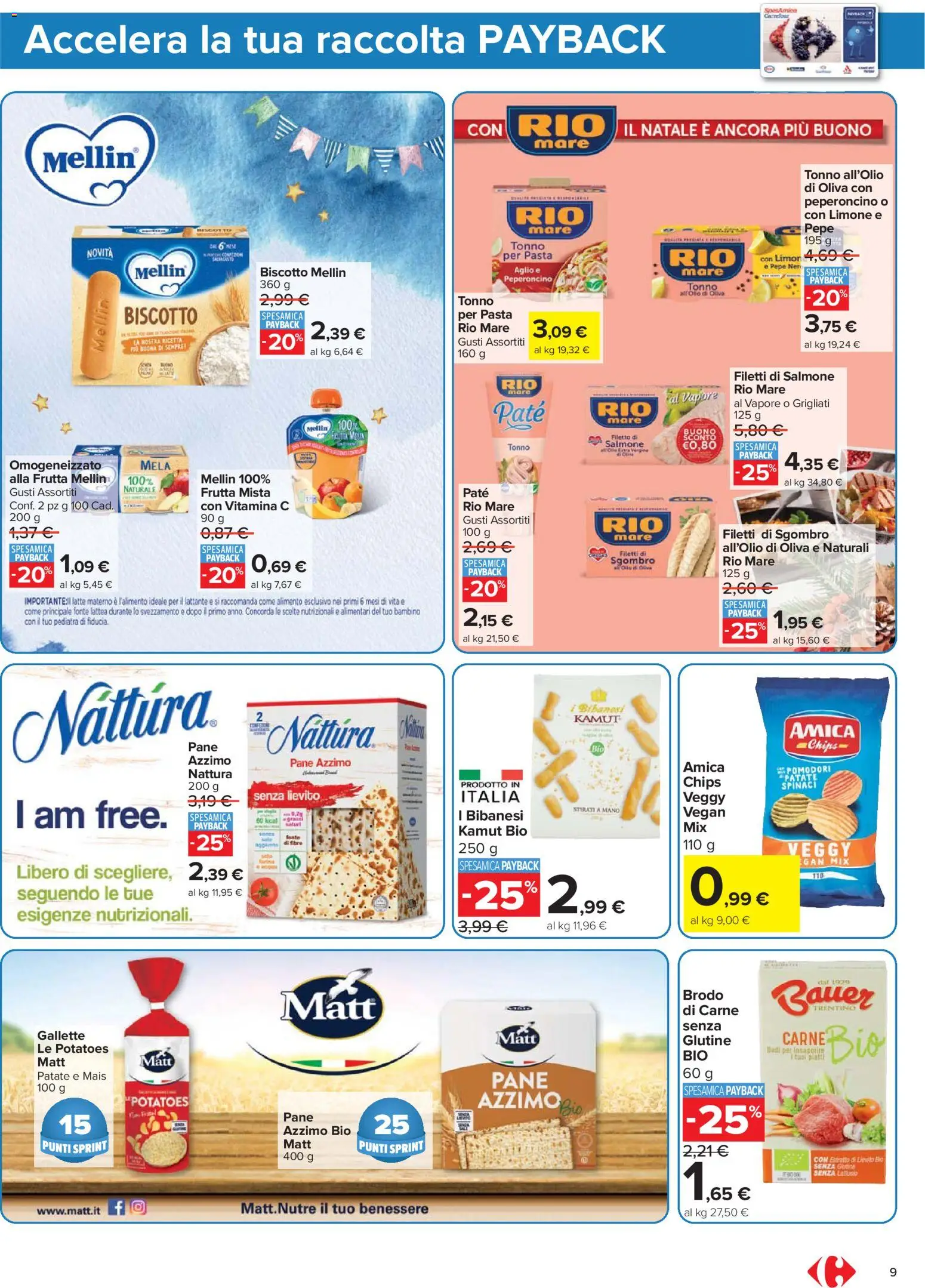 Volantino Carrefour del 16.12.2025 | Pagina: 9 | Prodotti: Pane, Limone, Aglio, Mais