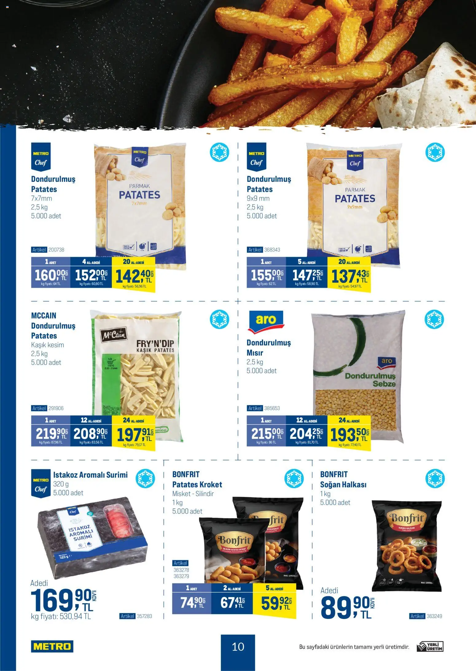 Metro - Dünya Mutfakları - 05.11.2025 tarihinden itibaren geçerlidir | Sayfa: 10 | Ürünler: Istakoz, Patates, Soğan, Mısır