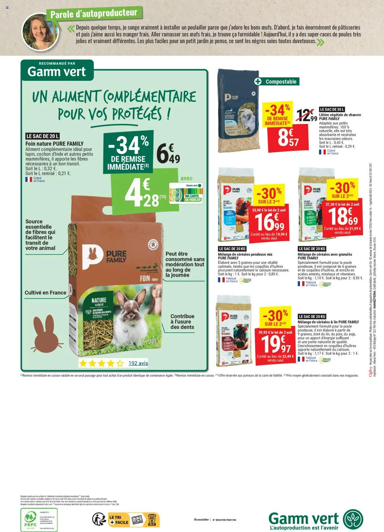  | Page: 8 | Produits: Sac, Litière, Œufs, Céréales