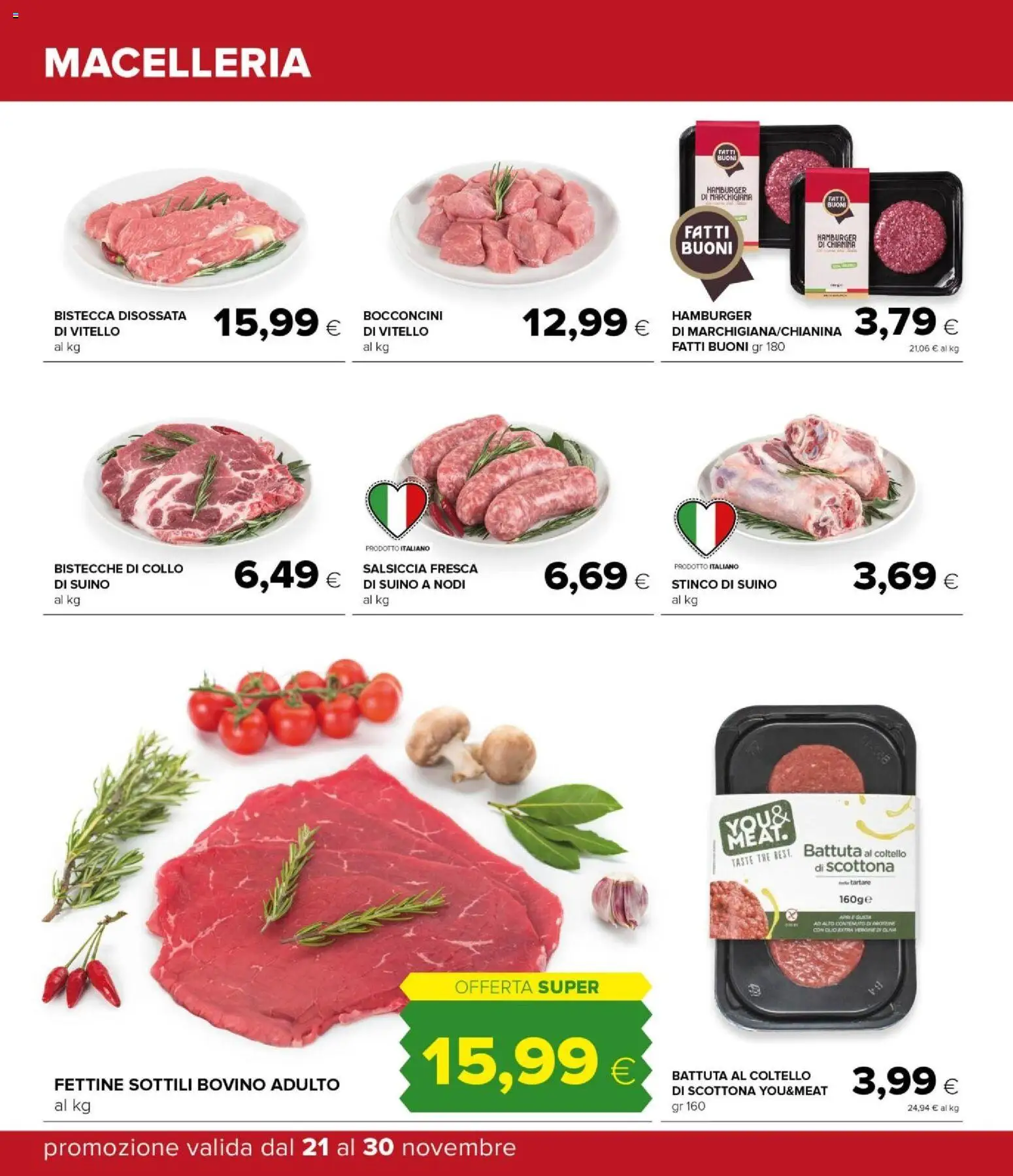 Volantino Oasi del 21.11.2025 | Pagina: 20 | Prodotti: Suino, Olio, The, Olio extra vergine