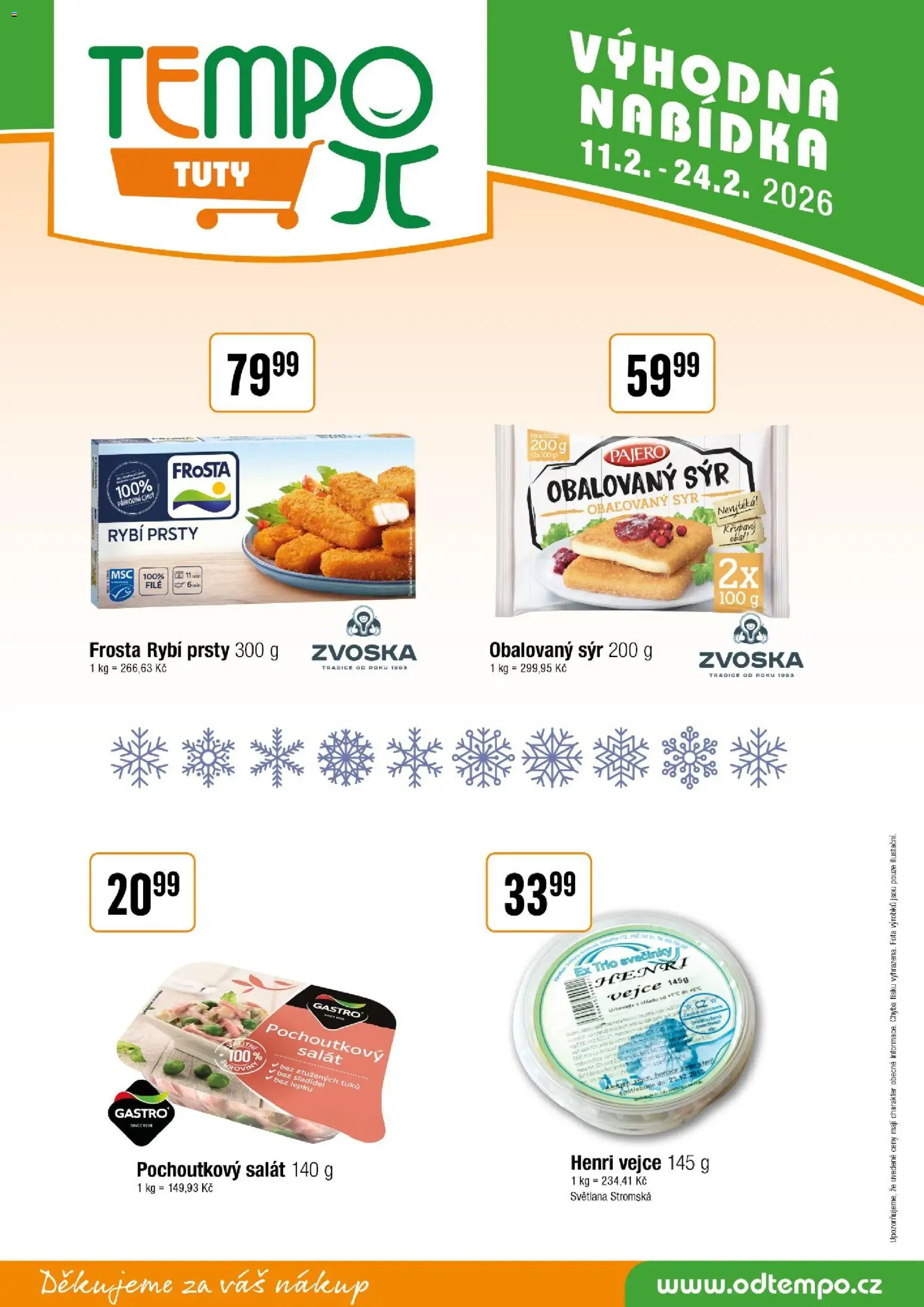 Tempo leták - Tuty od 11.02.2026 | Strana: 11 | Produkty: Vejce, Salát, Hořčice, File