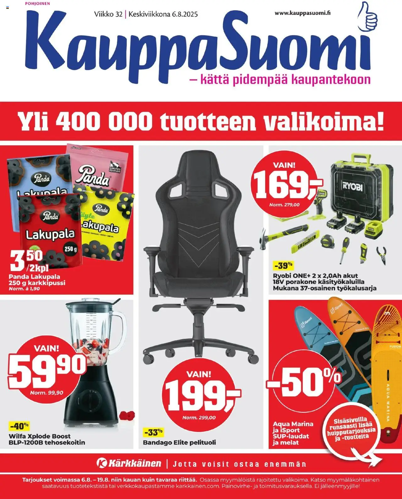  | Sivu: 1 | Tuotteet: Pelituoli, Tehosekoitin
