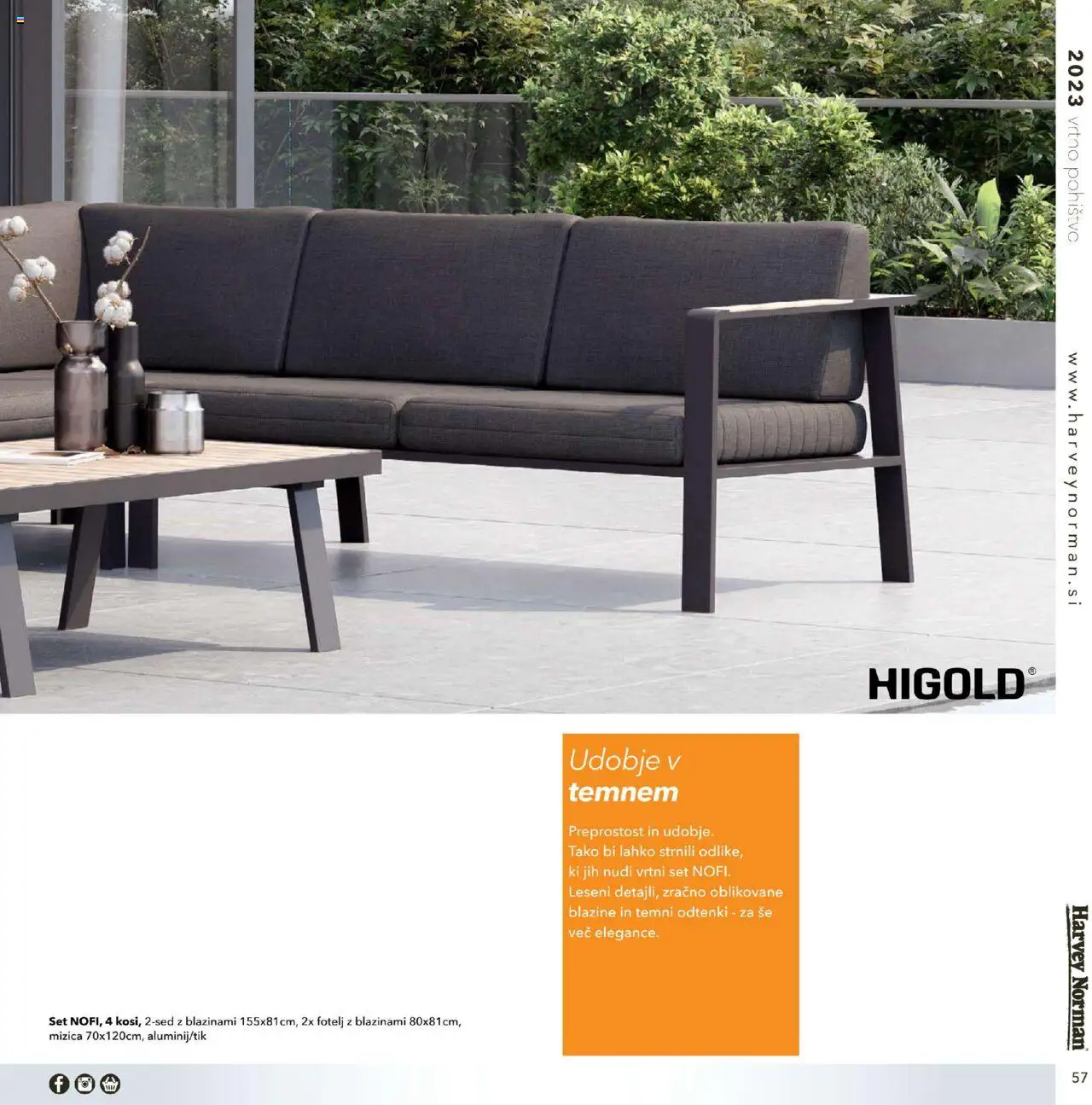 Harvey Norman - Katalog - Vrtno pohištvo │ velja od 01.03.2023 | Stran: 57