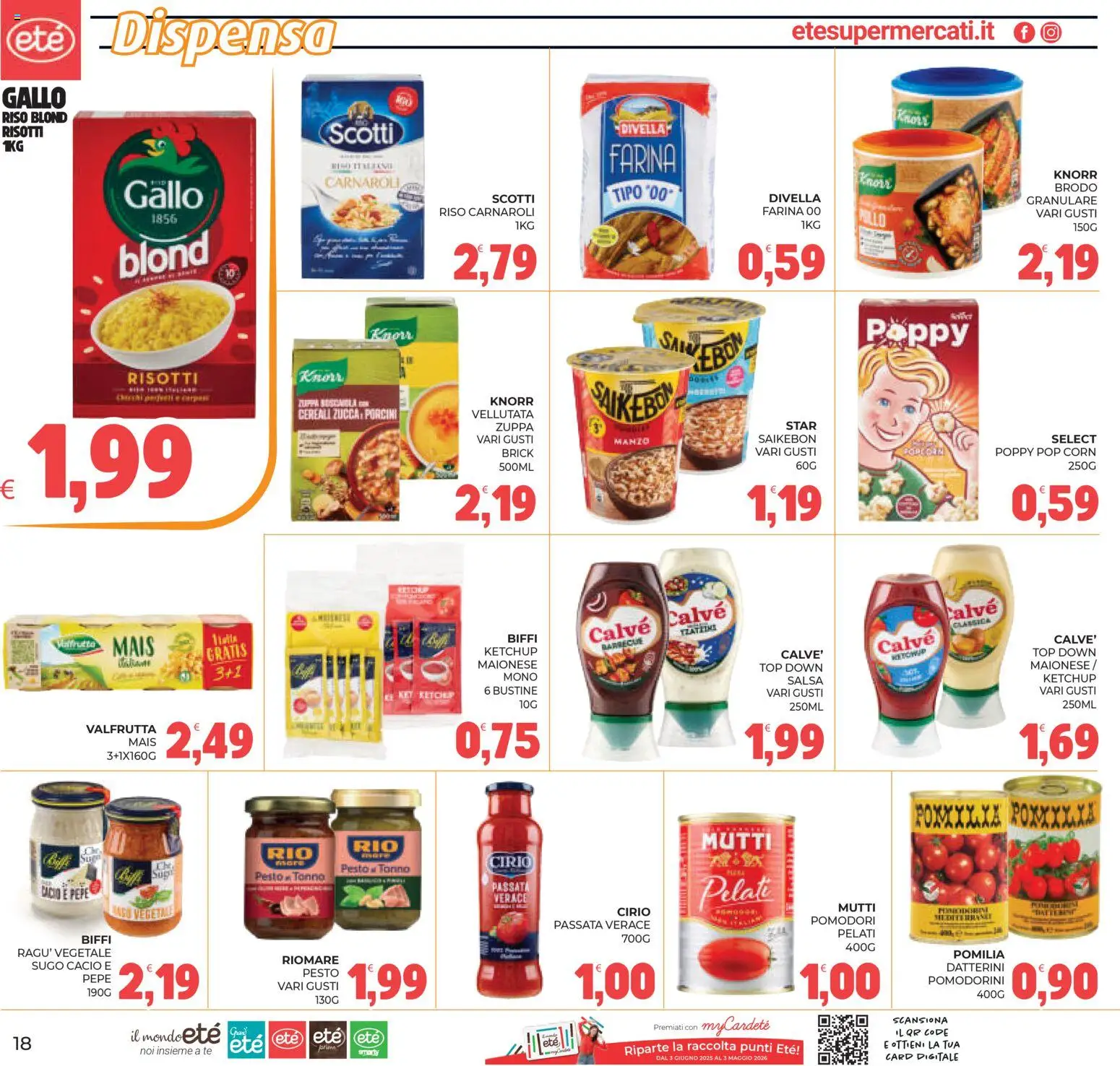 Volantino Eté del 07.04.2026 | Pagina: 18 | Prodotti: Pollo, Salsa, Barbecue, Mutti