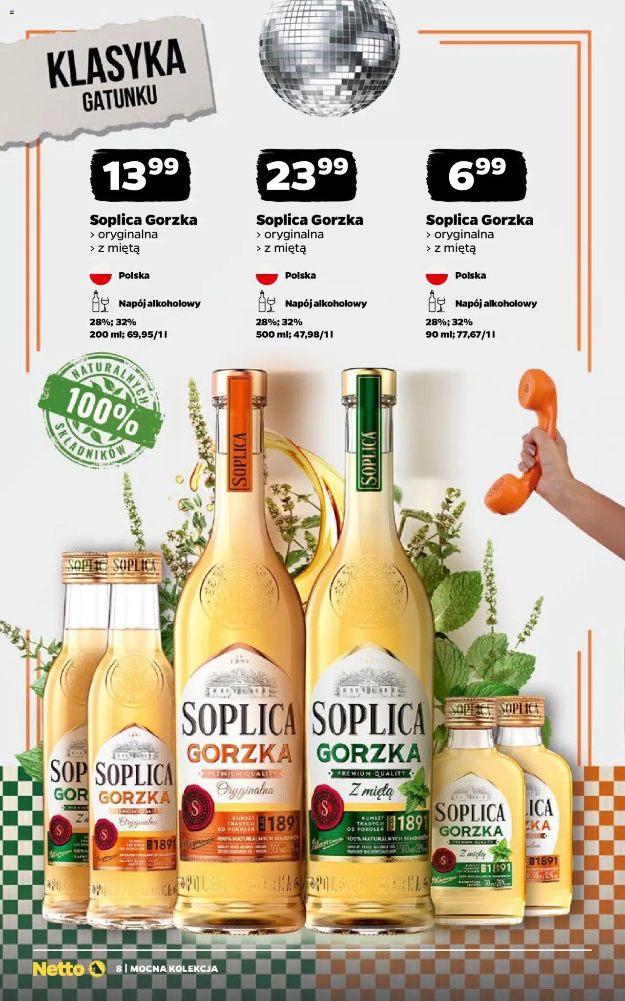 Netto gazetka - Alkohole mocne od 29.09.2025 | Strona: 8 | Produkty: Mięta
