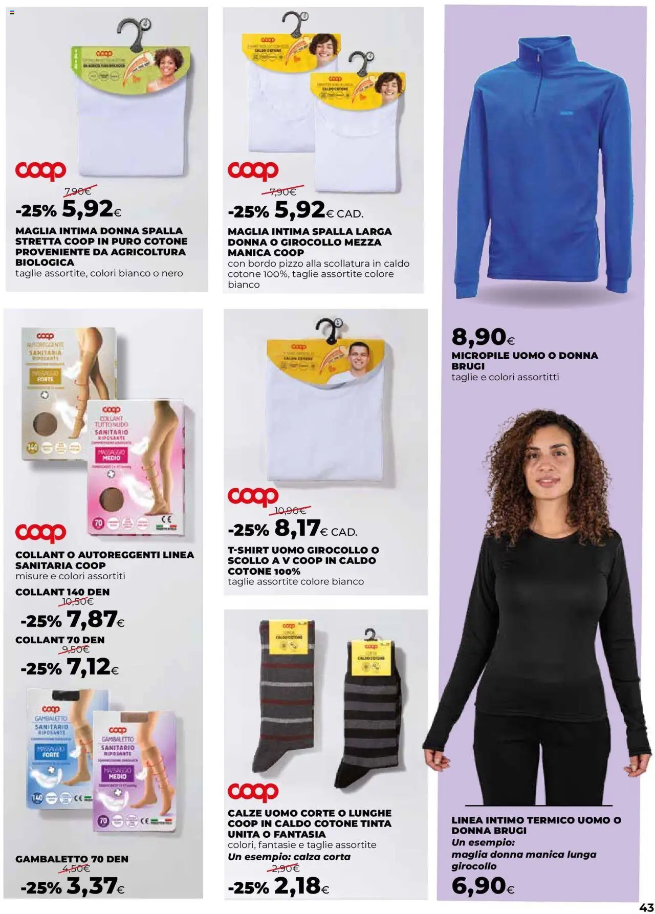 Volantino Ipercoop del 09.10.2025 | Pagina: 43 | Prodotti: Intimo, Collant