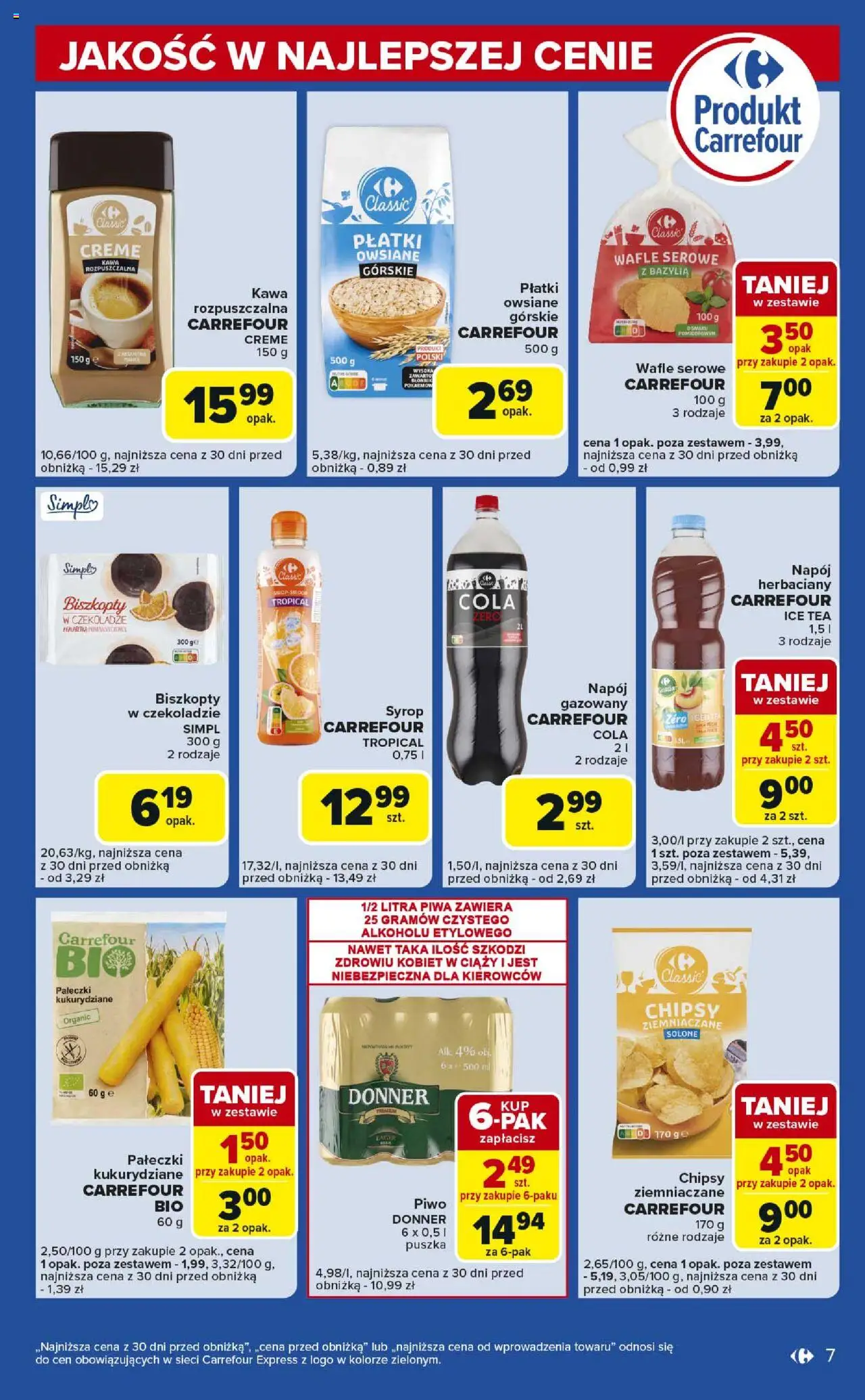 Carrefour Gazetka - Express II od 22.07.2025 | Strona: 7 | Produkty: Chipsy, Płatki owsiane, Kawa rozpuszczalna, Bazylia