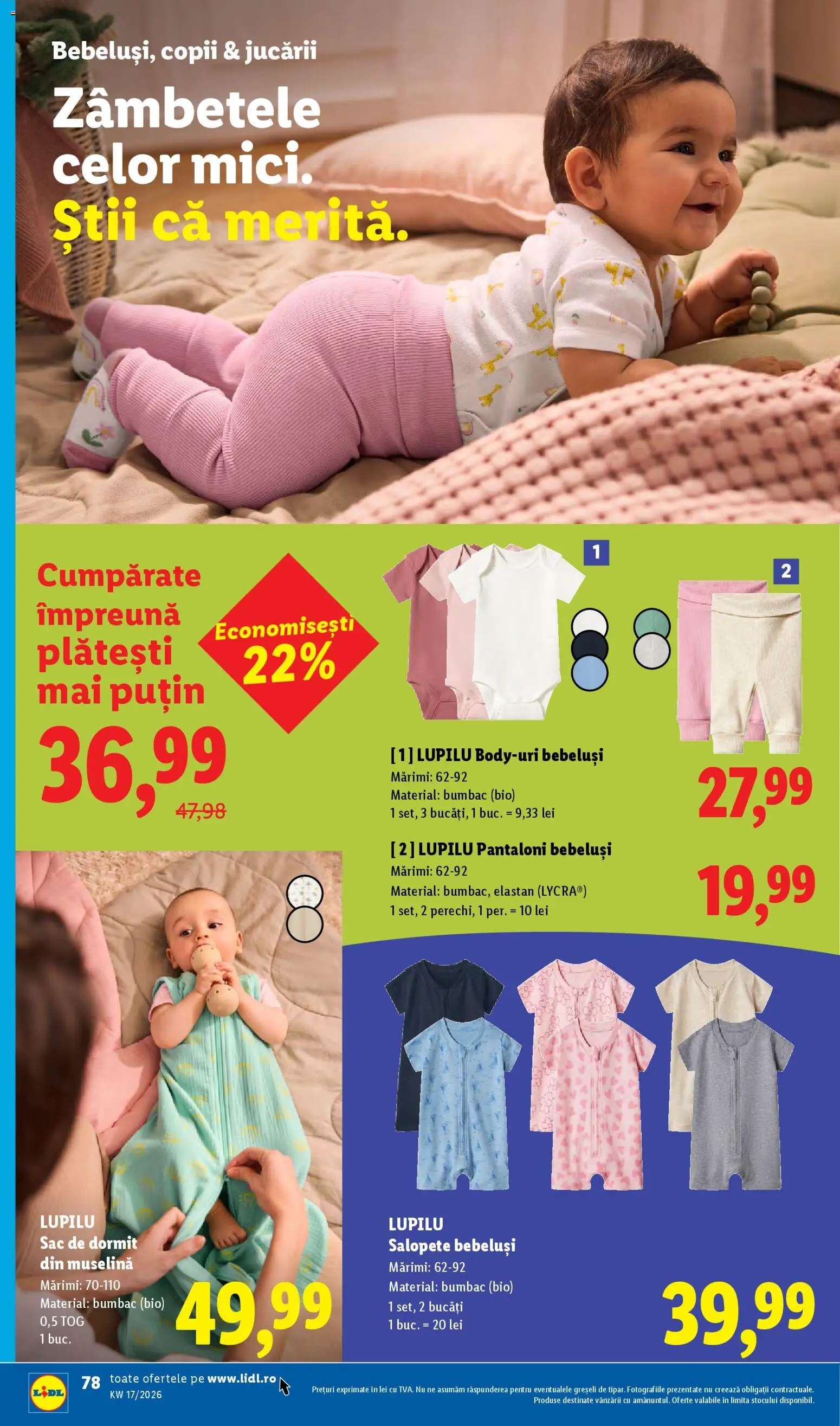 Noul catalog Lidl – valabil de la 20.04.2026 | Pagină: 78 | Produse: Şerit ödül, Pantaloni
