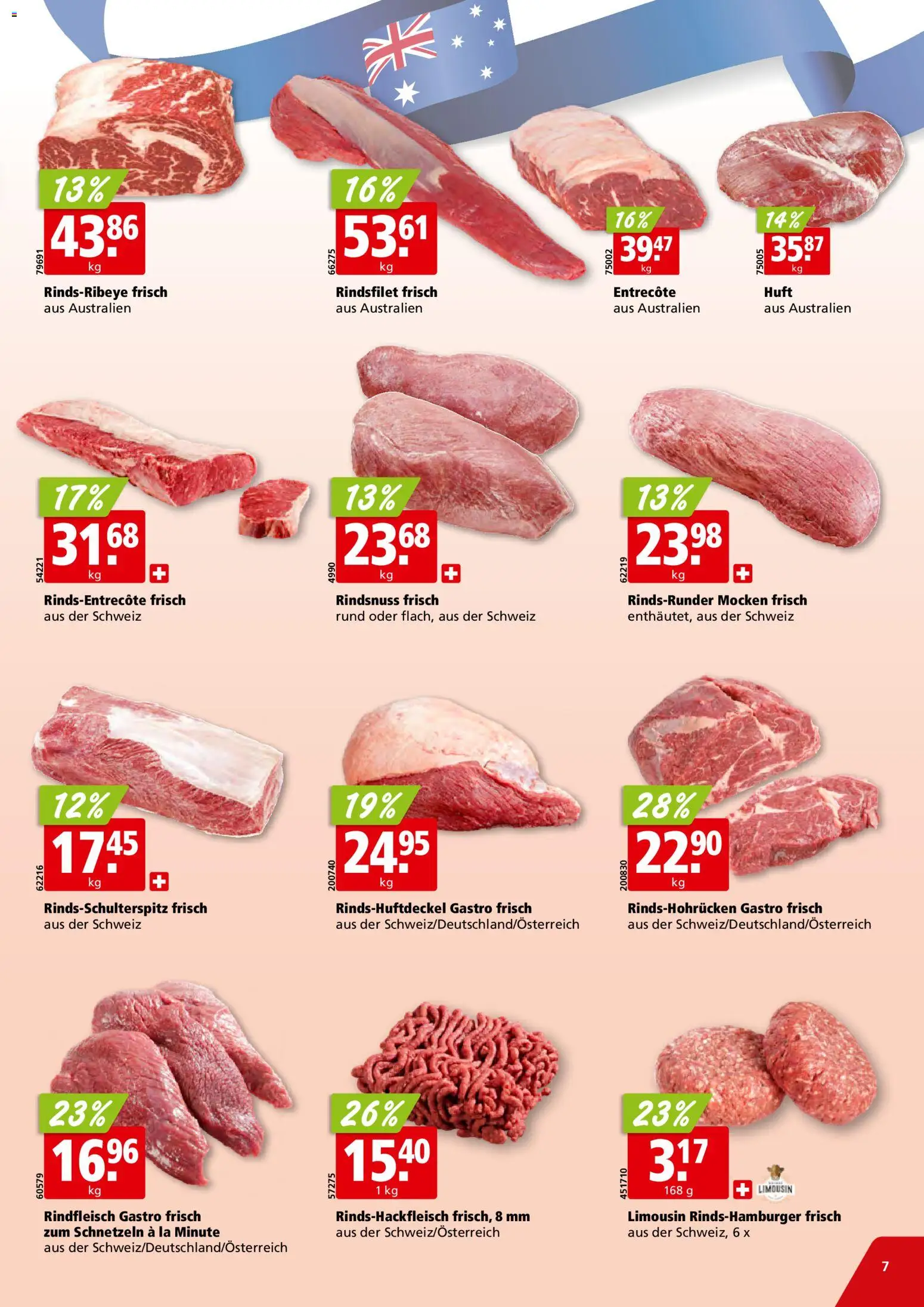 Aligro aktionen – gültig ab 16.03.2026 | Seite: 7 | Produkte: Rindfleisch
