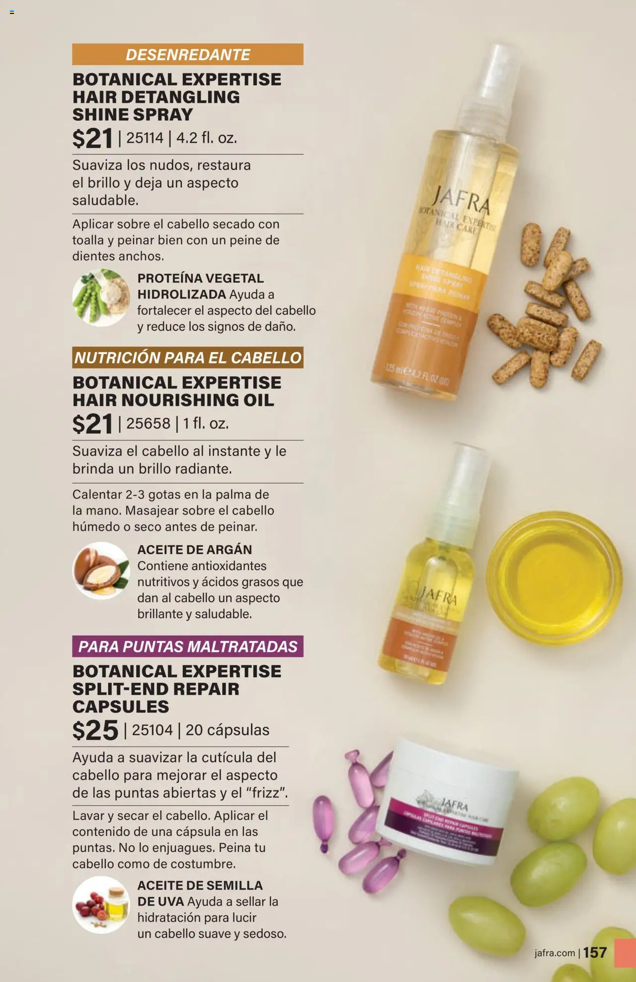 JAFRA folleto │ válido desde el 01.08.2025 | Página: 157 | Productos: Aceite, Aceite de argán