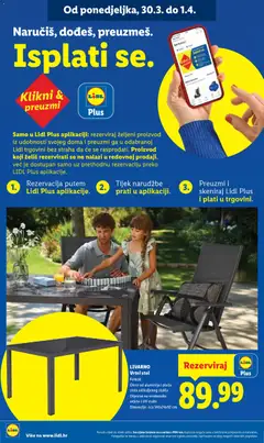 LIVARNO Vrtni stol, Komad. Okvir od aluminija i ploča stola od kaljenog stakla. Otporan na vremenske uvjete i UV zrake. Dimenzije: cca 140x74x92 cm - Pregled kataloga iz trgovine Lidl, vrijedi od 30.03.2026 | Stranica: 38 | Proizvodi: Stol