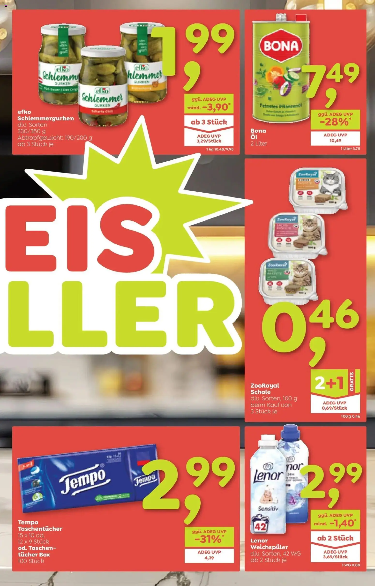 ADEG Weissenbach, Hausmening gültig ab 08.01.2026 | Seite: 5 | Produkte: Gurken, Box, Weichspüler