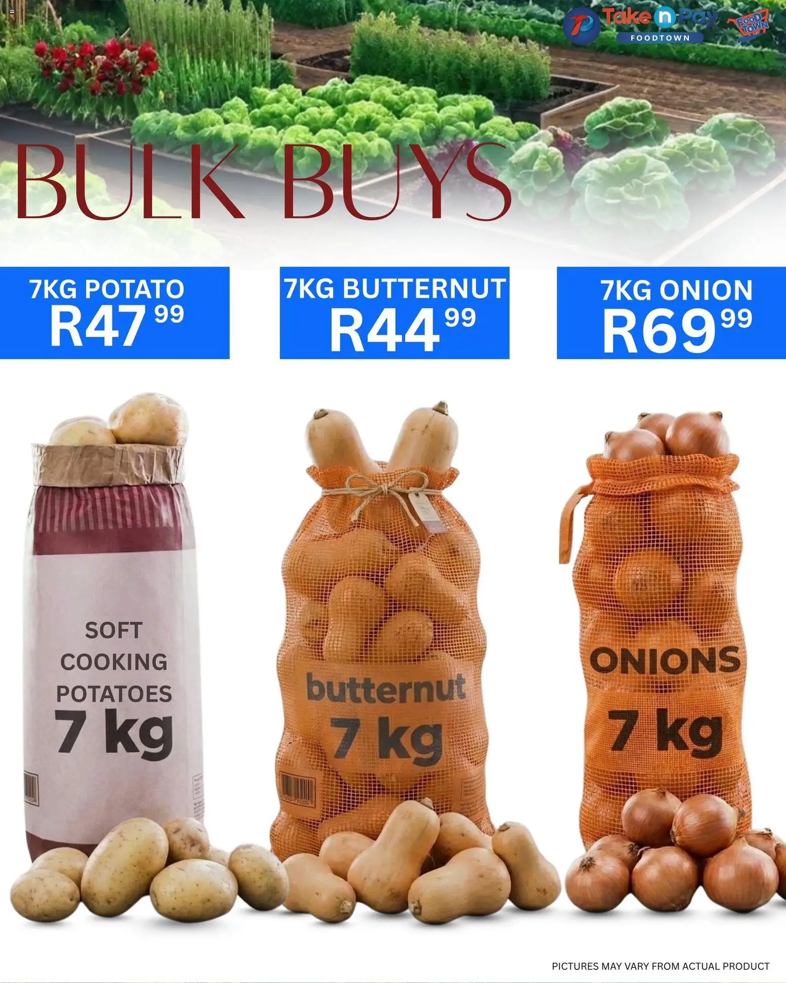 New Take n Pay catalogue – valid from 27.03.2026 | Page: 13 | Products: Potatoes, Onions