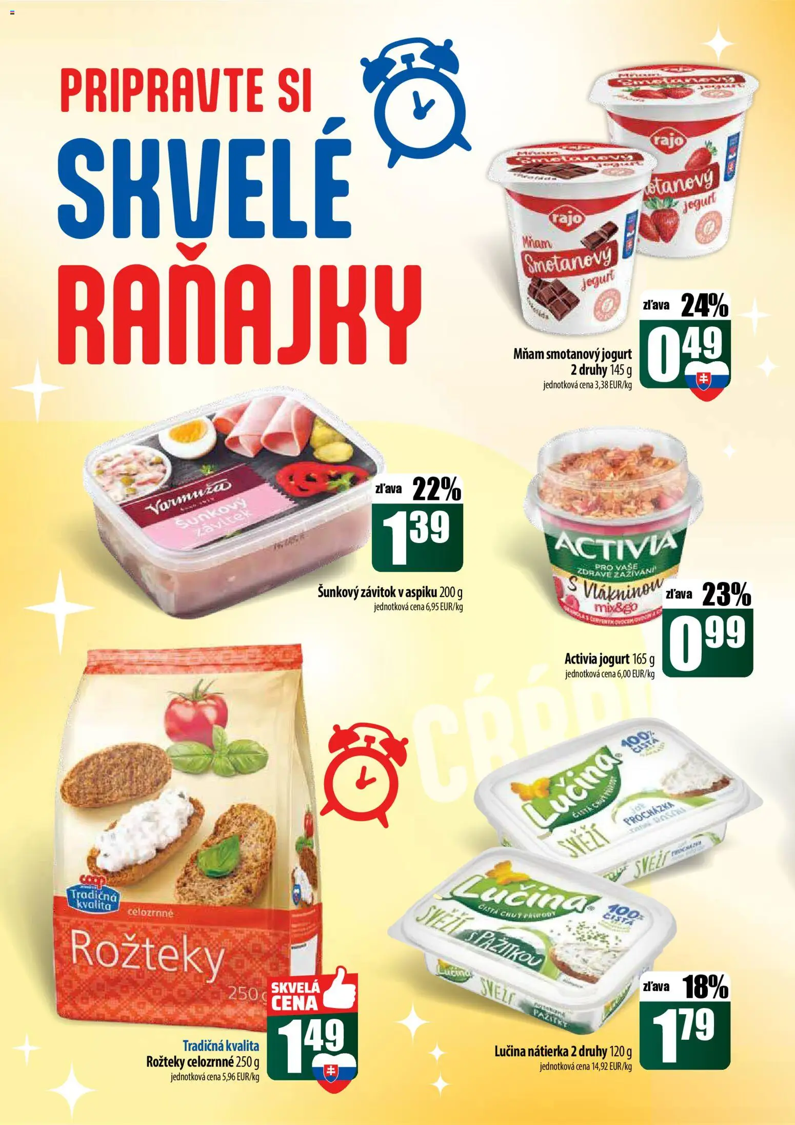 Nové COOP Jednota akcie – leták je platný od 22.12.2025 | Strana: 28 | Produkty: Jogurt