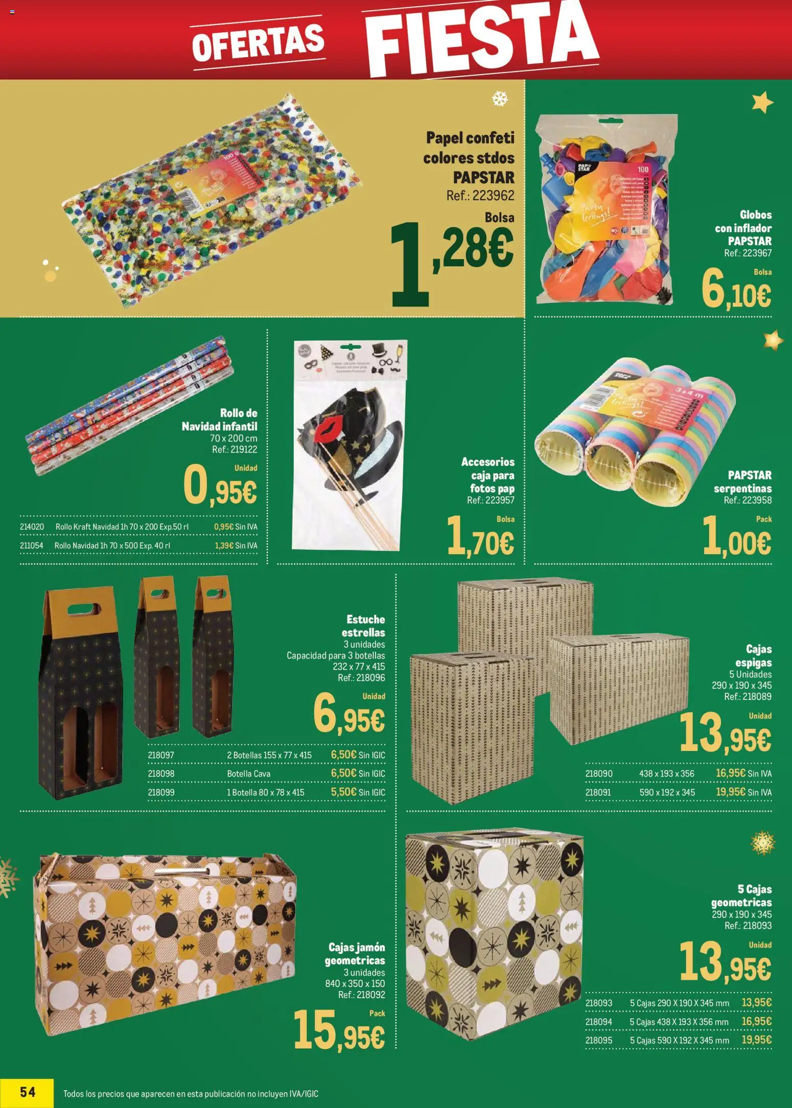Makro - Precios Especial Cataluña │ válido desde el 09.12.2025 | Página: 54 | Productos: Jamón, Inflador, Bolsa, Caja