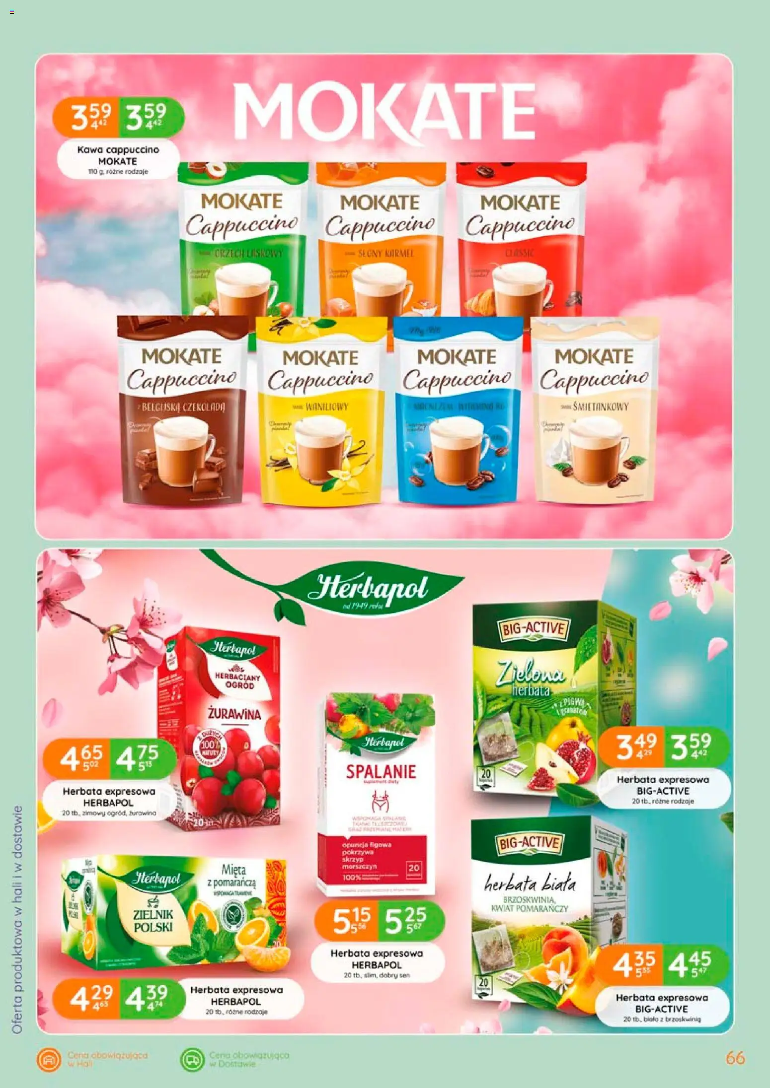 Eurocash gazetka od 02.04.2026 | Strona: 66 | Produkty: Brzoskwinia, Mięta, Żurawina, Herbata