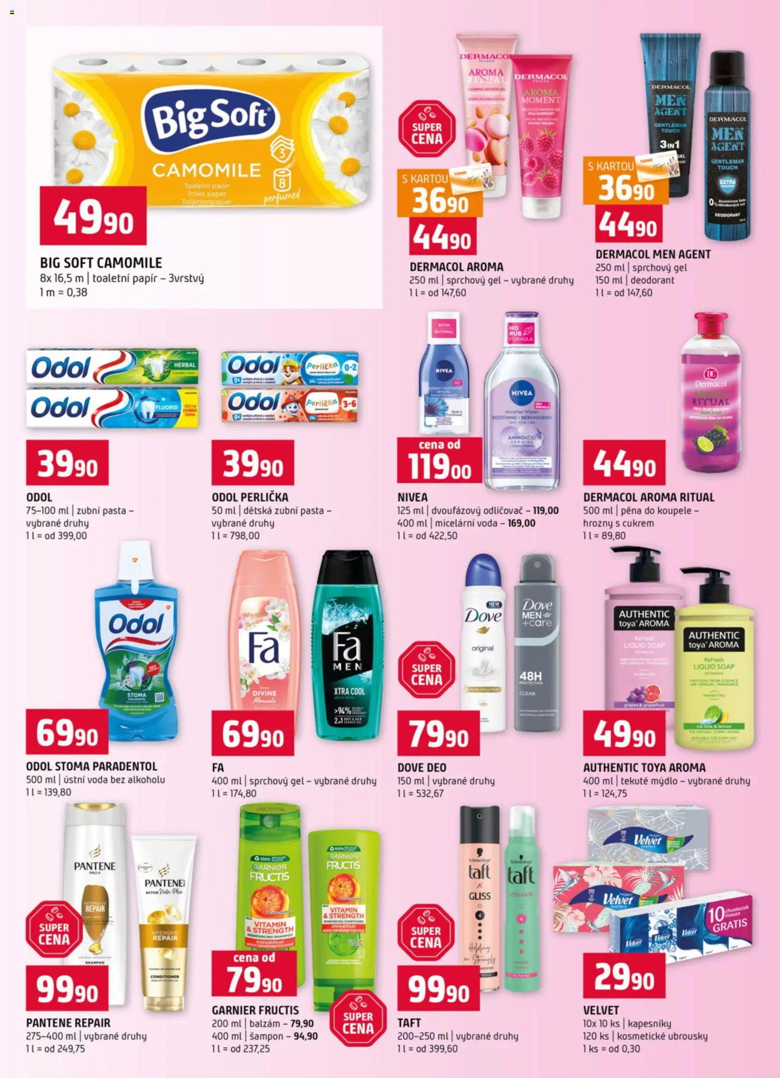 Terno leták - Olomouc od 26.11.2025 | Strana: 14 | Produkty: Deodorant, Nivea, Velvet, Dove